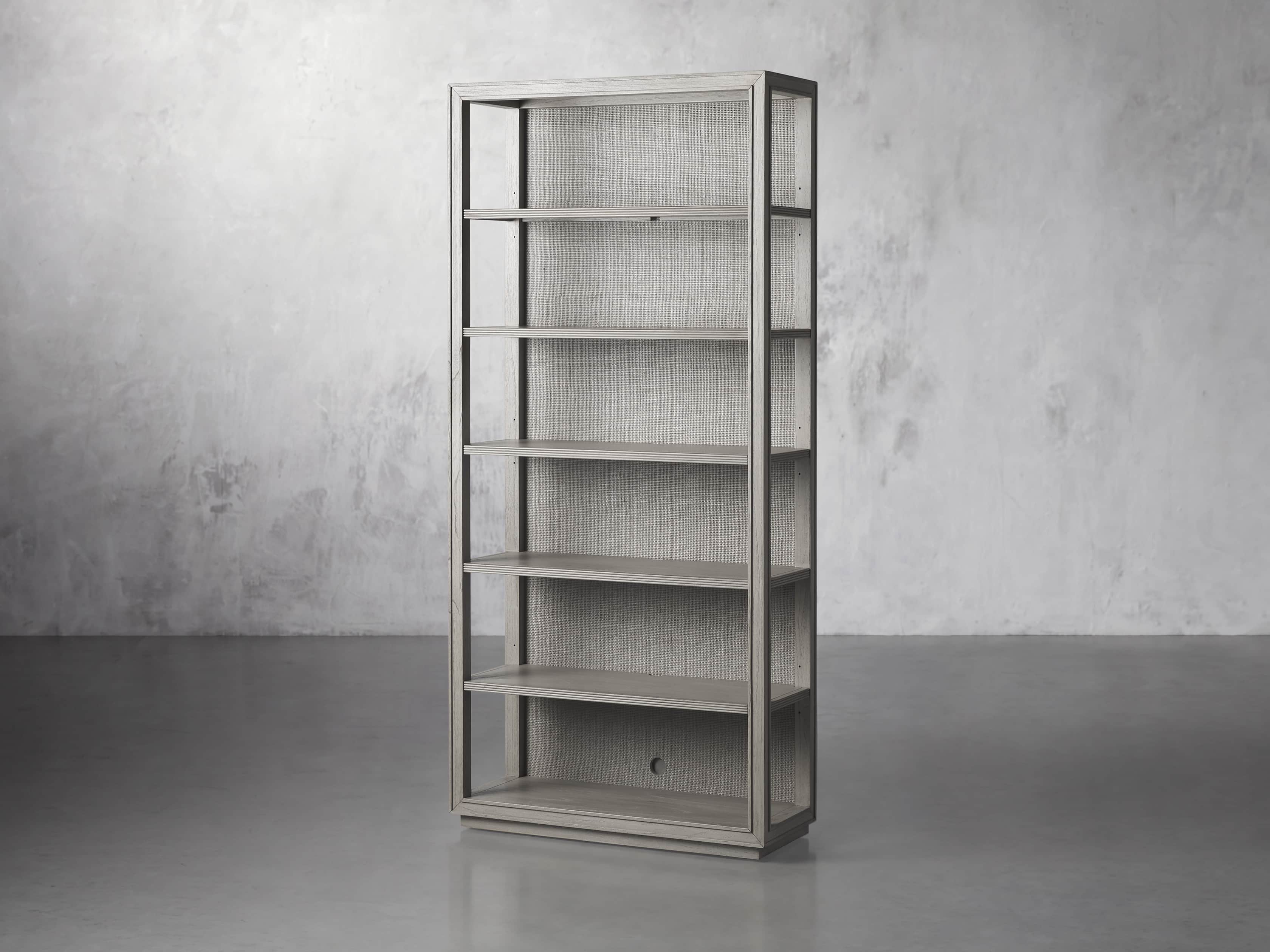 Pearson 38" Open Bookcase in Fog, slide 2 of 4