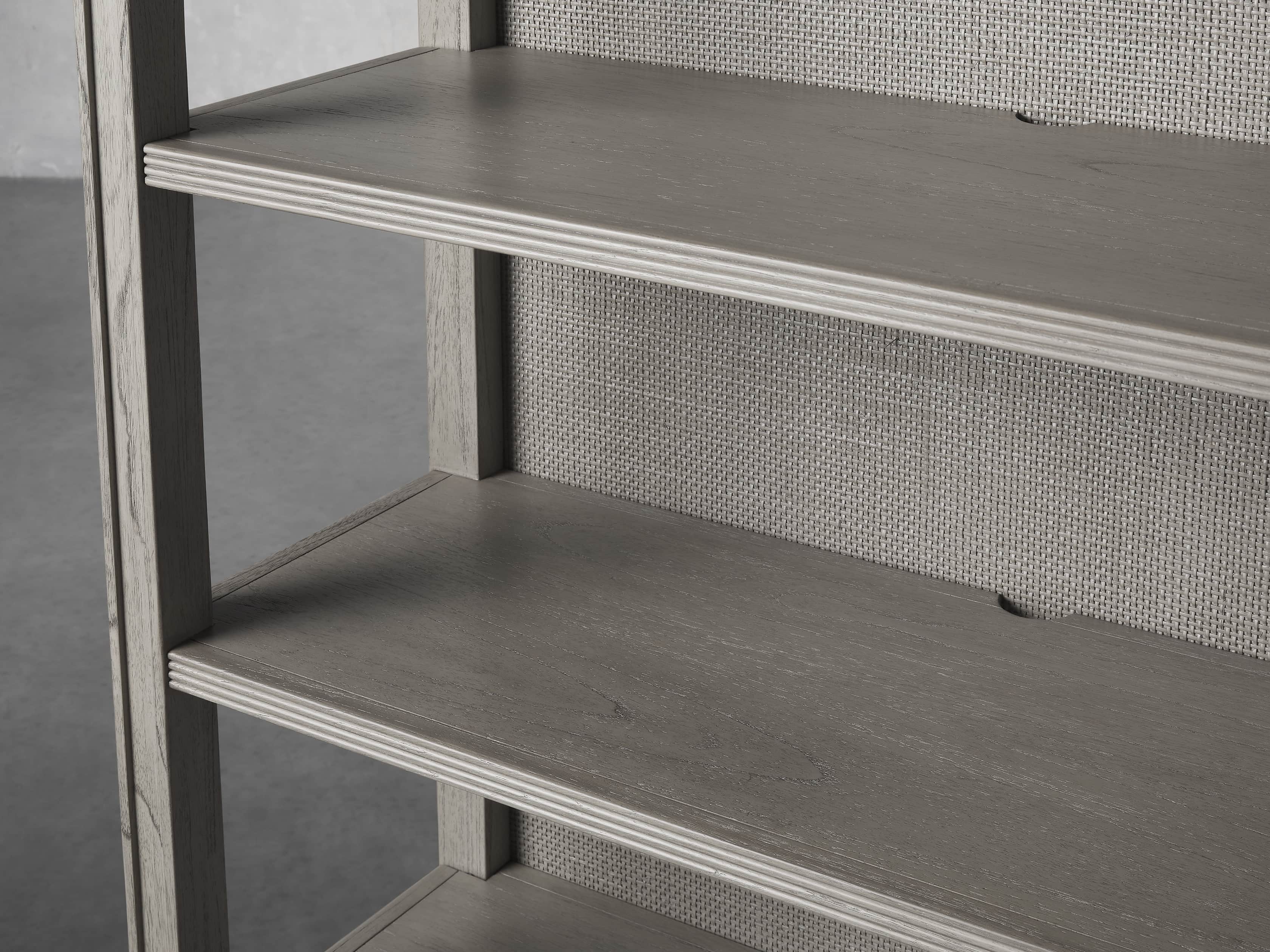 Pearson 38" Open Bookcase in Fog, slide 3 of 4