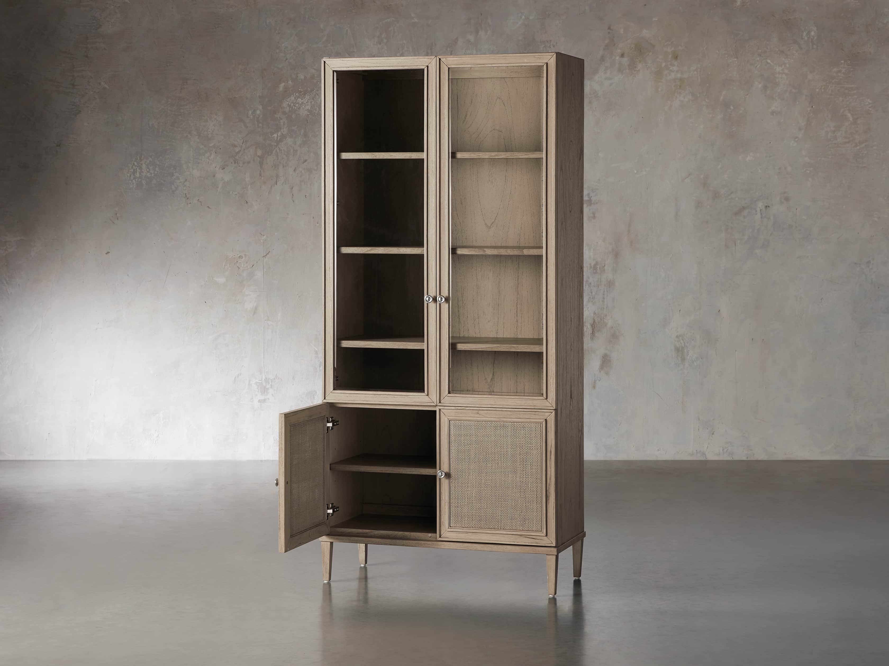 Pearson 38" Four Door Cabinet in Natural, slide 3 of 5
