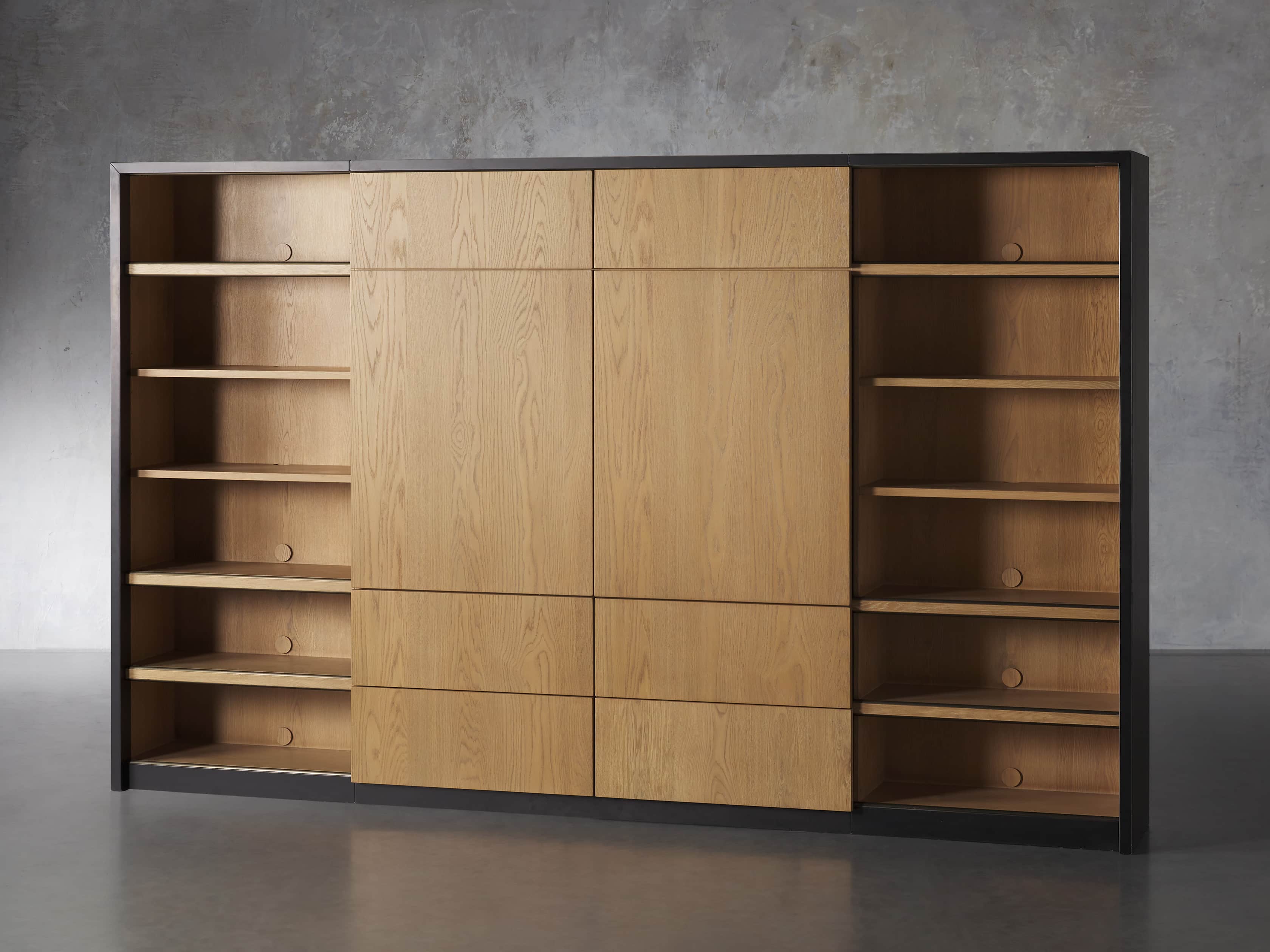 Reed Wall Unit in Usine Black, slide 3 of 12