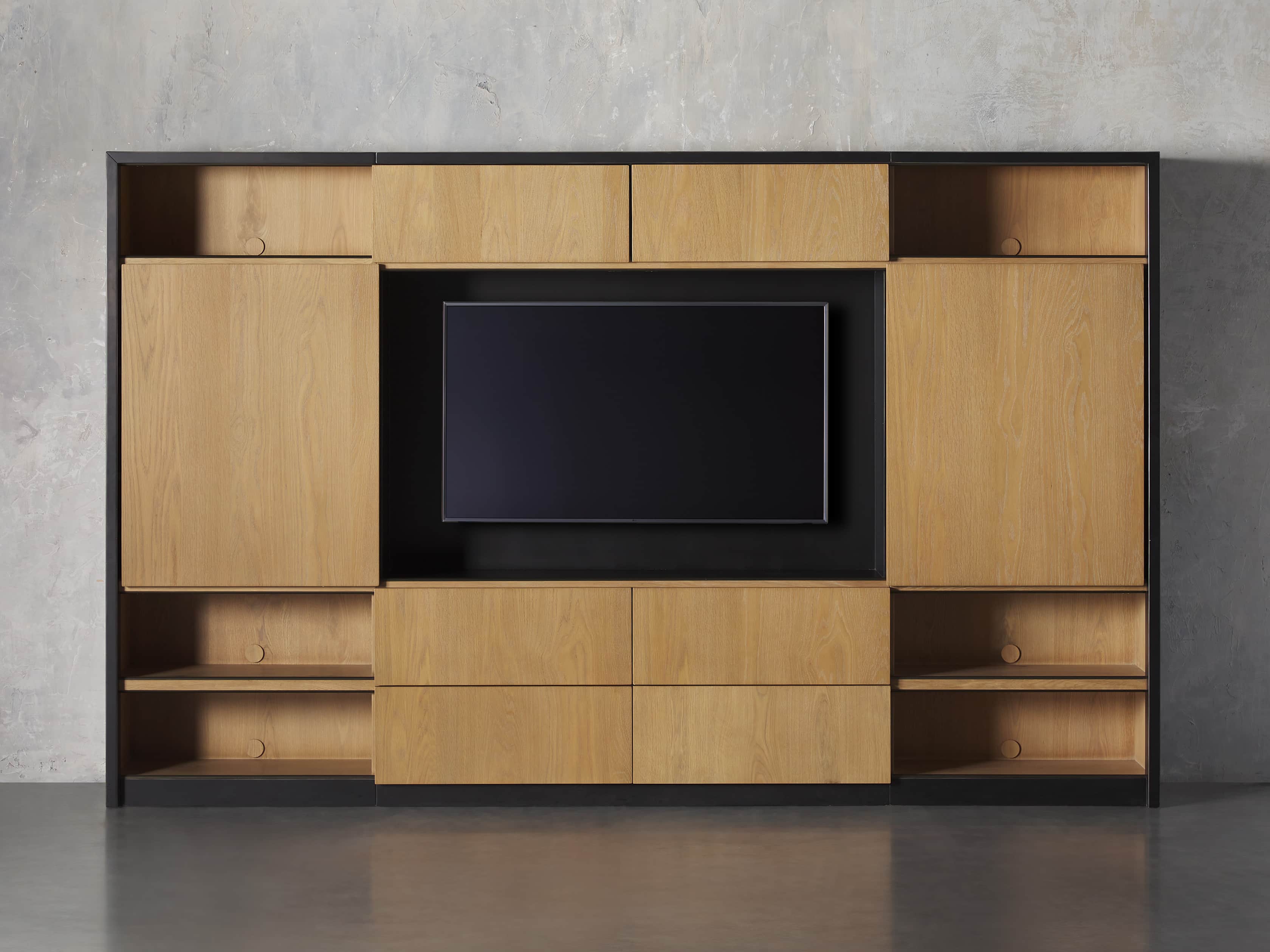 Reed Wall Unit in Usine Black, slide 7 of 12