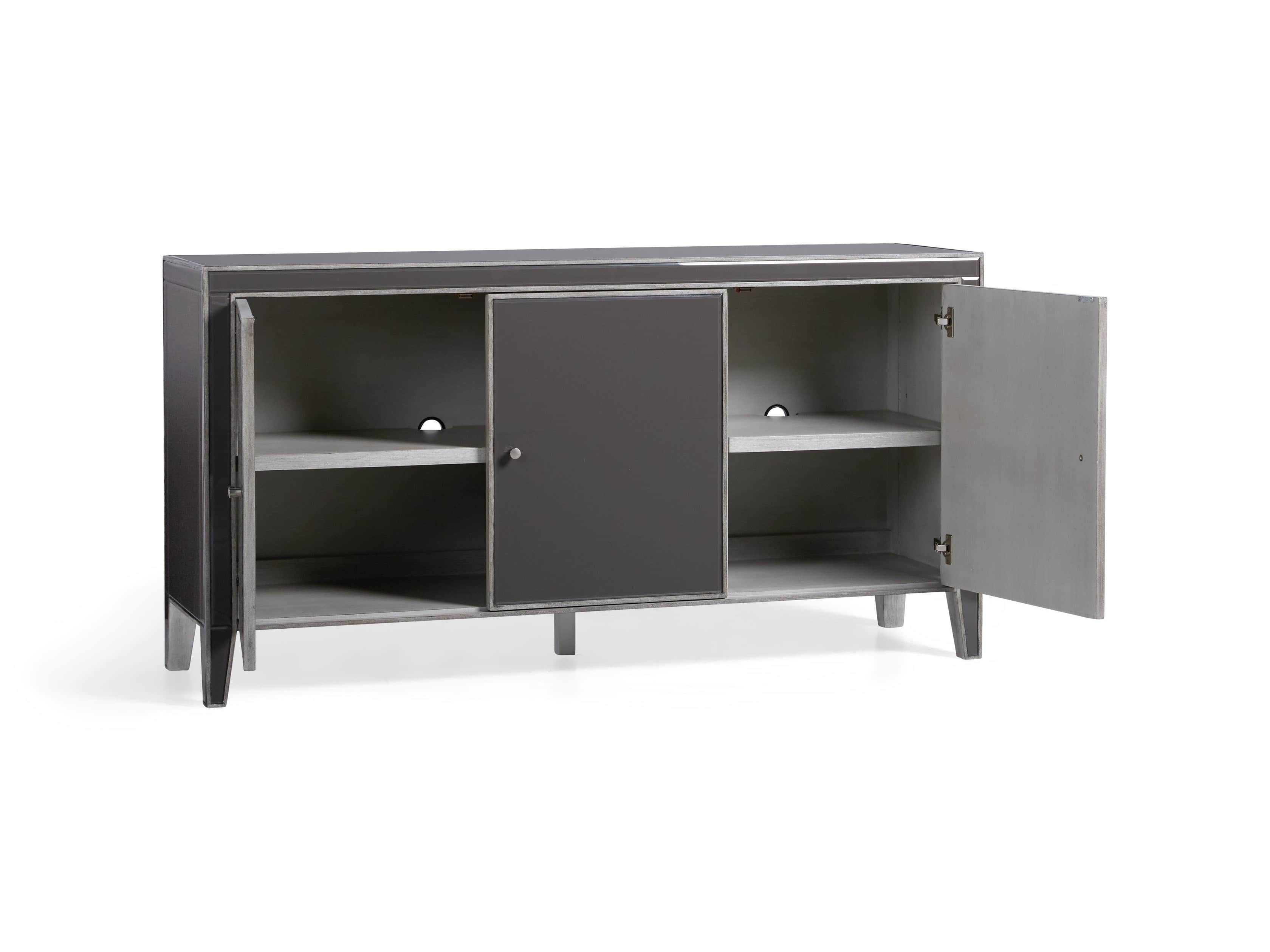 Reese 3-Door Cabinet in Galleria Grey