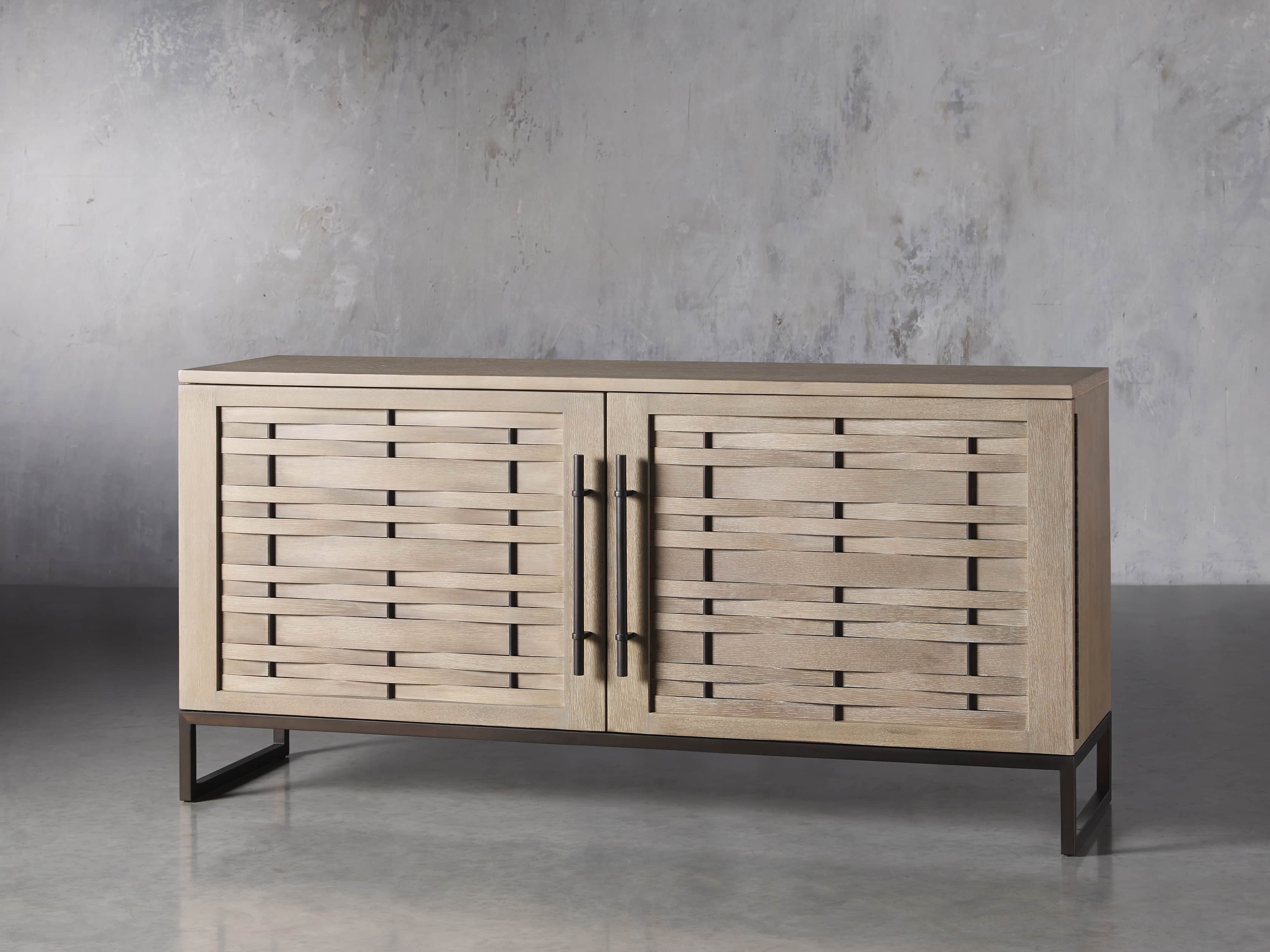 Reye 67" Media Cabinet in Cove Almond, slide 2 of 5