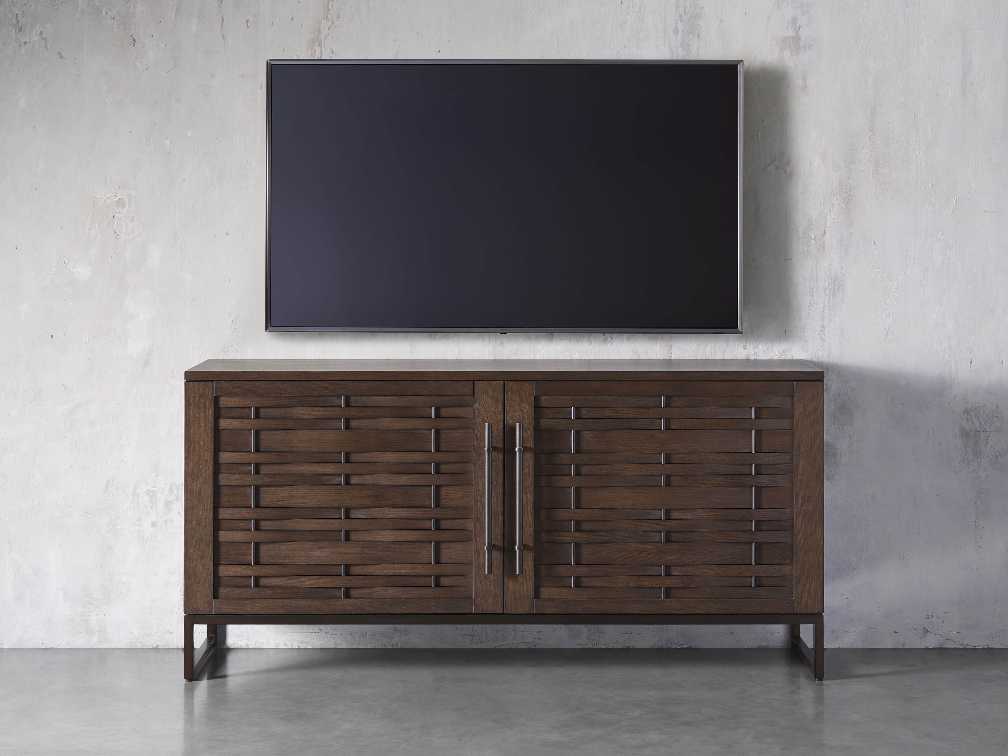 Reye 67" Media Cabinet in Smoked Bronze, slide 3 of 5