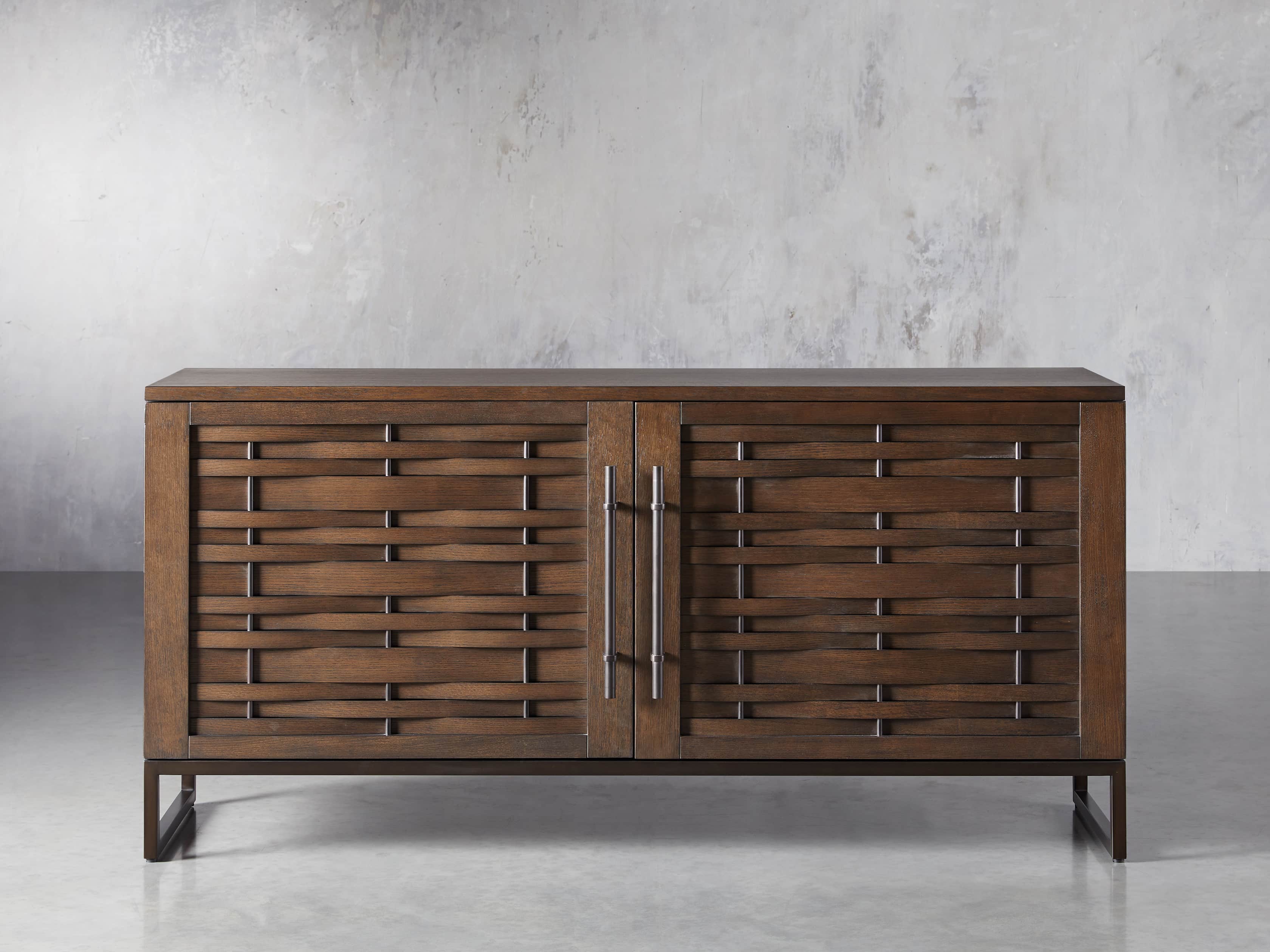 Reye 67" Media Cabinet in Smoked Bronze, slide 1 of 5