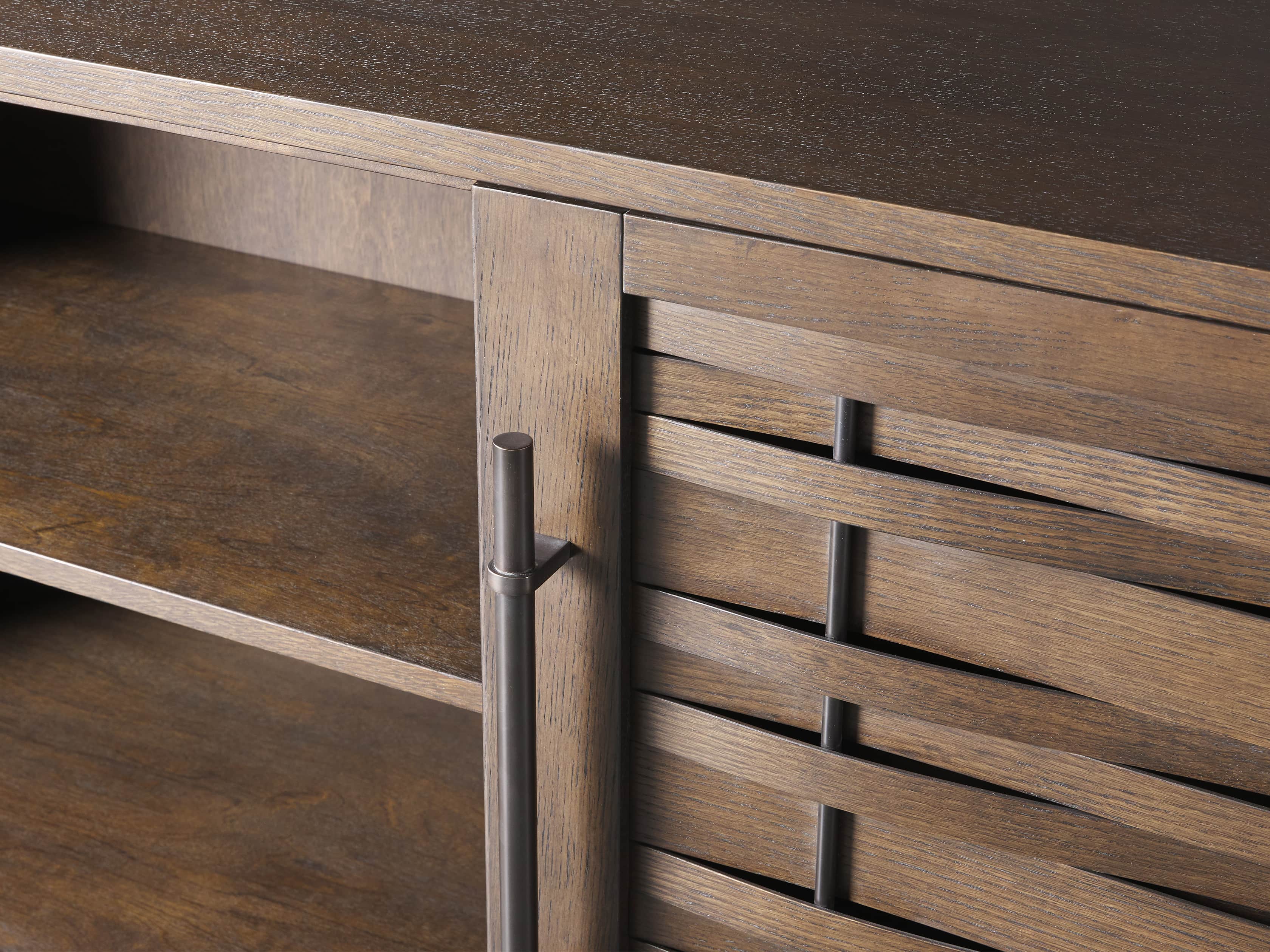 Reye 67" Media Cabinet in Smoked Bronze, slide 4 of 5