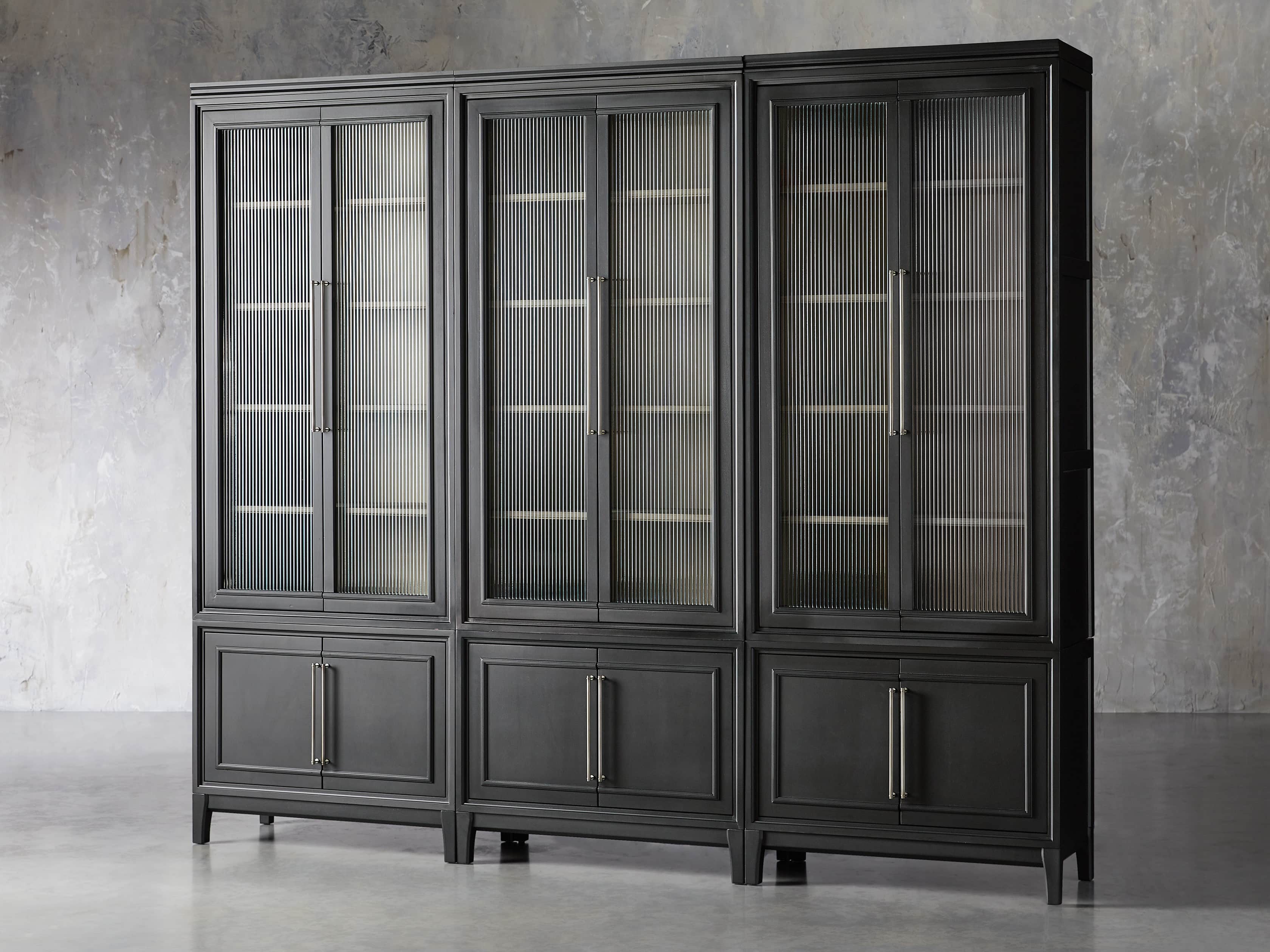 Rowan Modular 105" Triple Cabinet in Scoria Black, slide 2 of 10