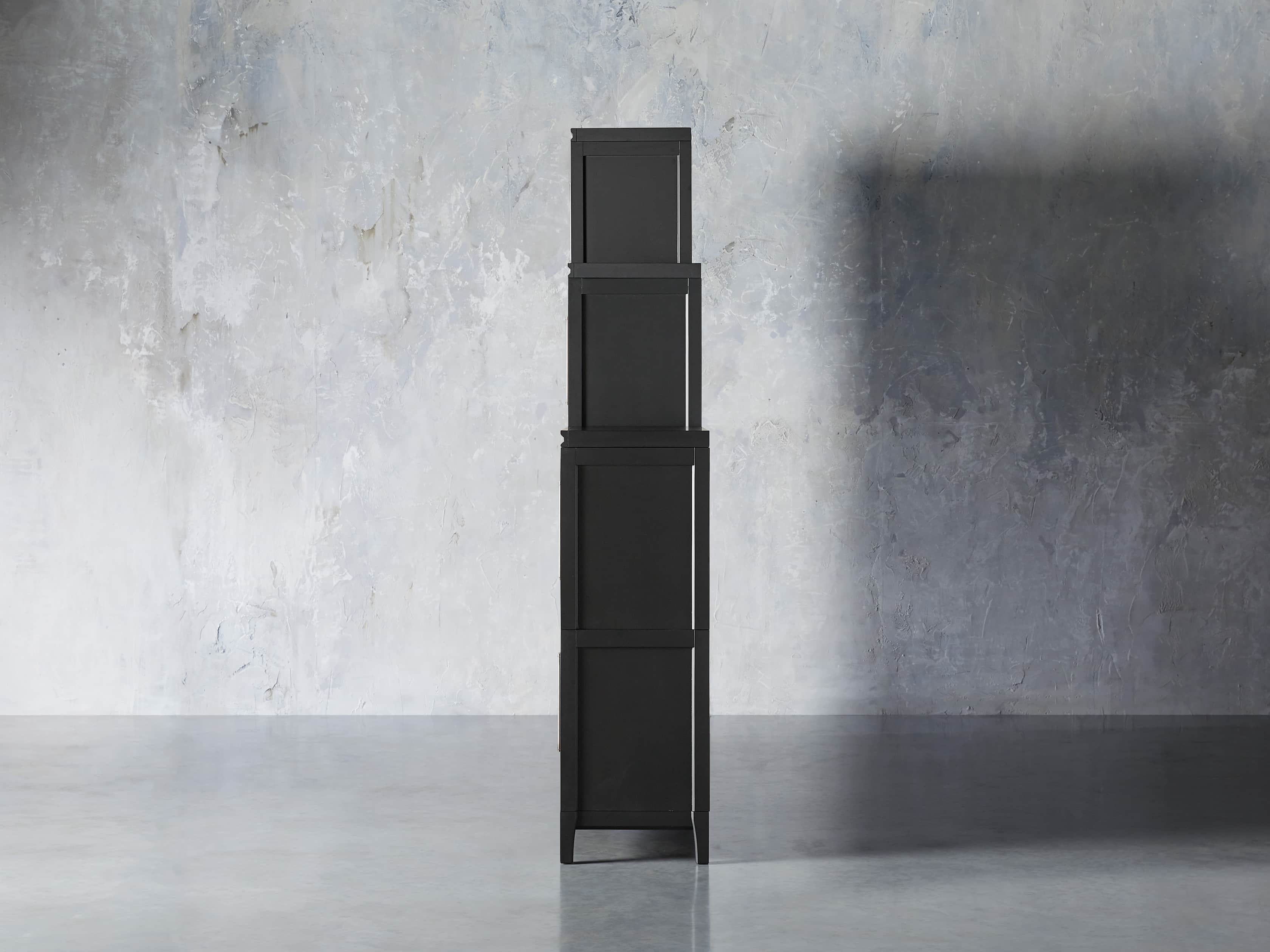 Rowan Modular 105" Large Descending Wall Unit in Scoria Black, slide 4 of 8