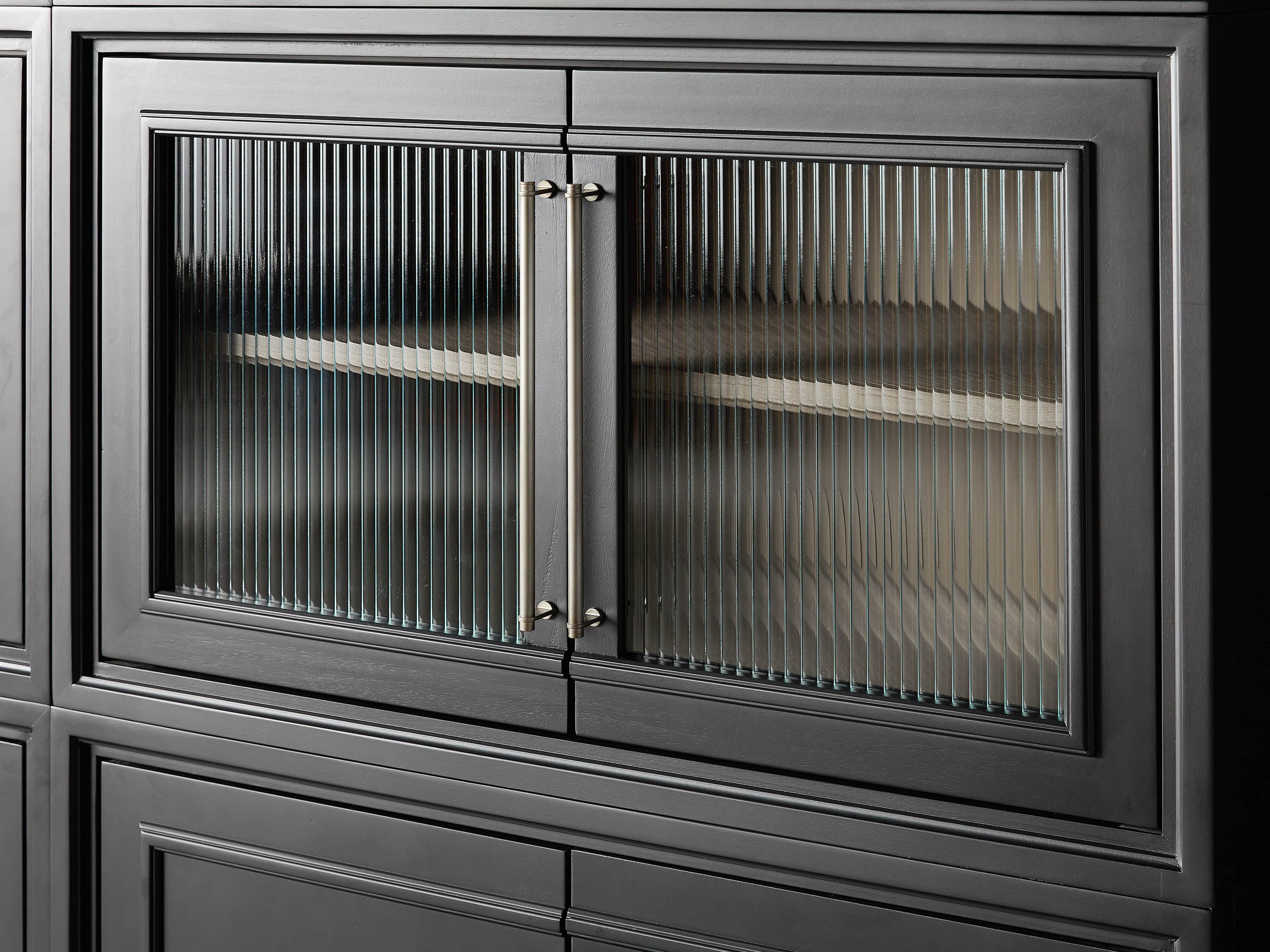 Rowan Modular 105" Large Descending Wall Unit in Scoria Black, slide 7 of 8