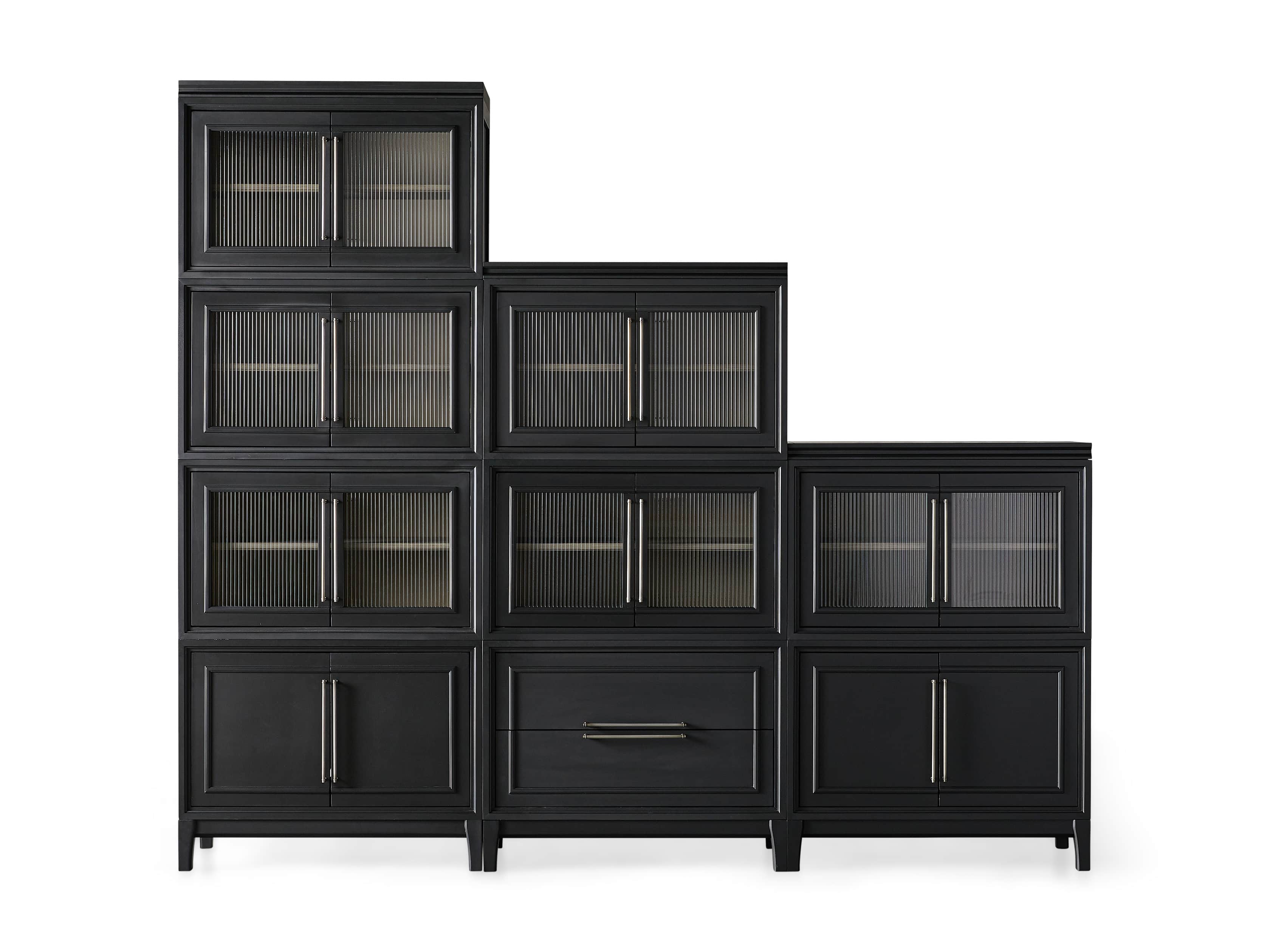 Rowan Modular 105" Large Descending Wall Unit in Scoria Black, slide 8 of 8