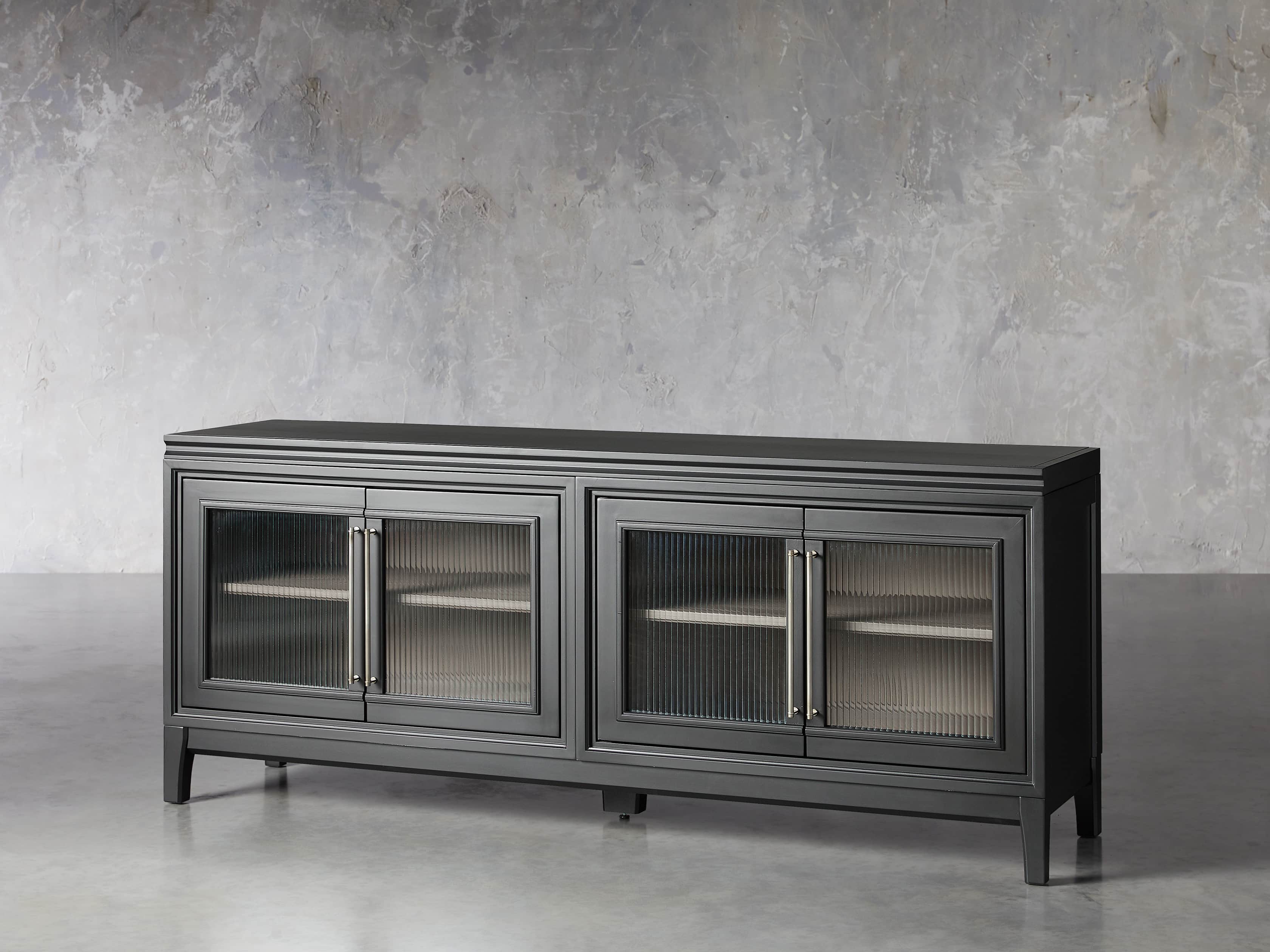 Rowan Modular 70" Media Console in Scoria Black, slide 2 of 8