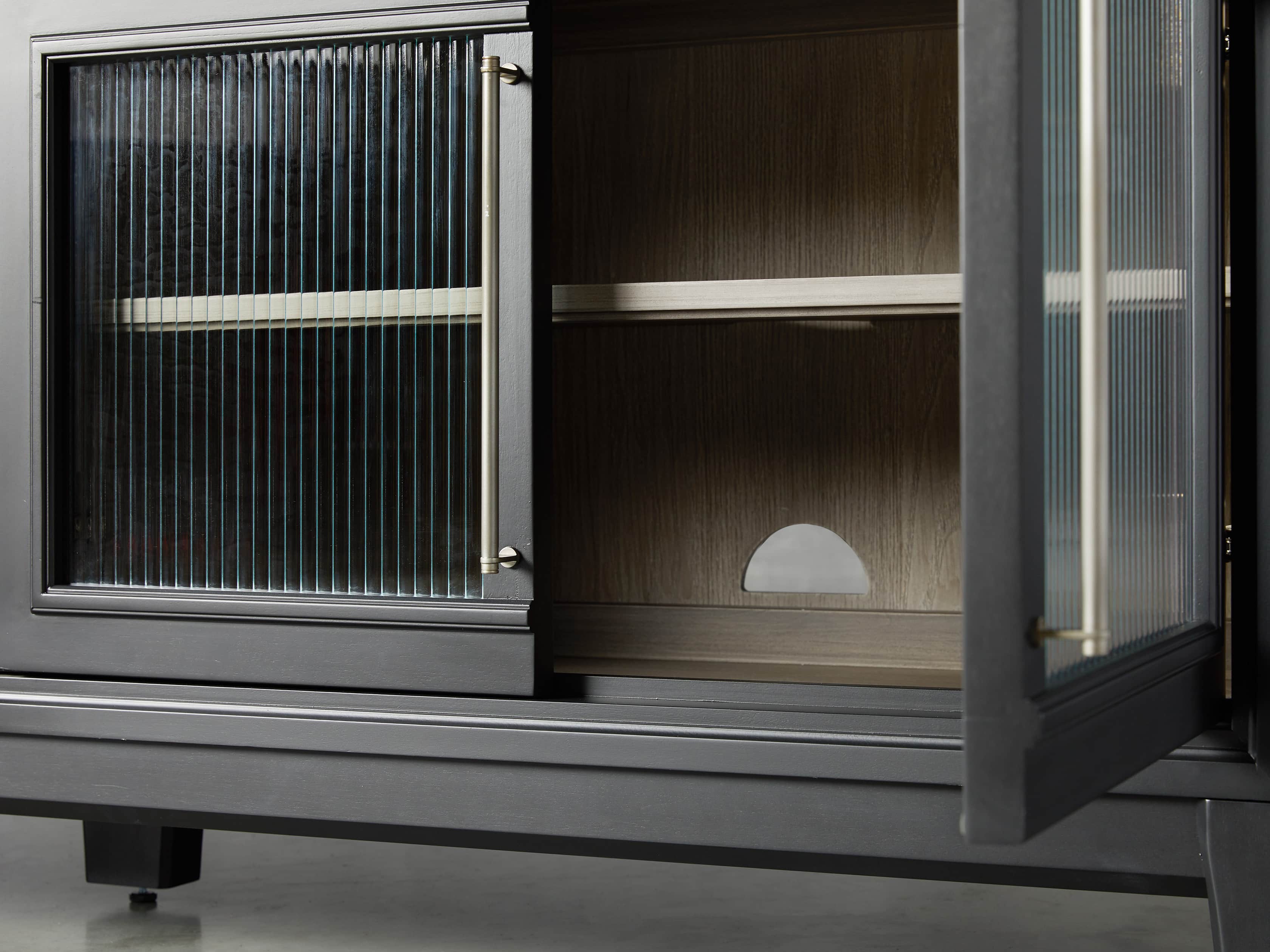 Rowan Modular 70" Media Console in Scoria Black, slide 6 of 8