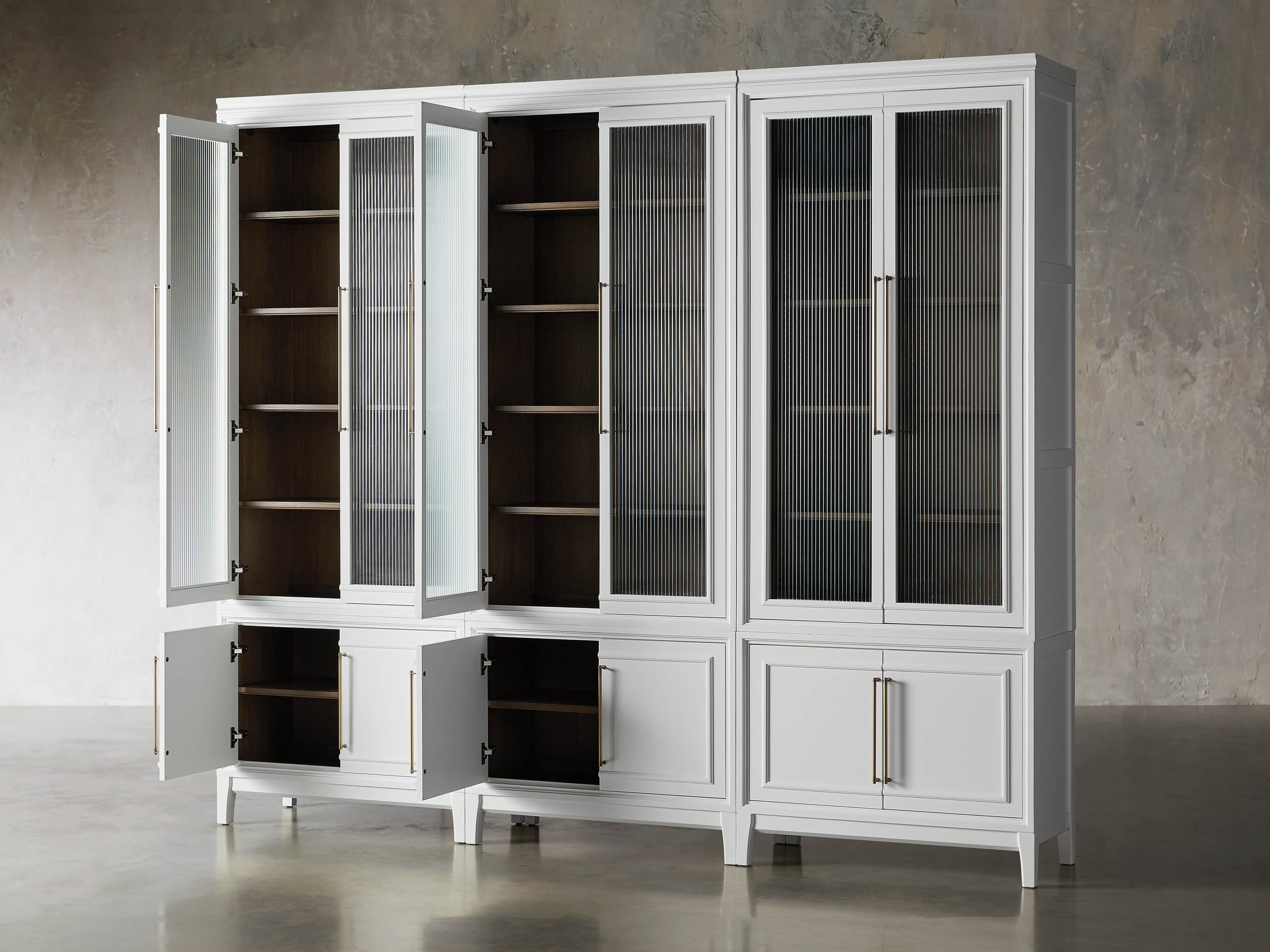 Rowan Modular Reeded Triple Cabinet Arhaus