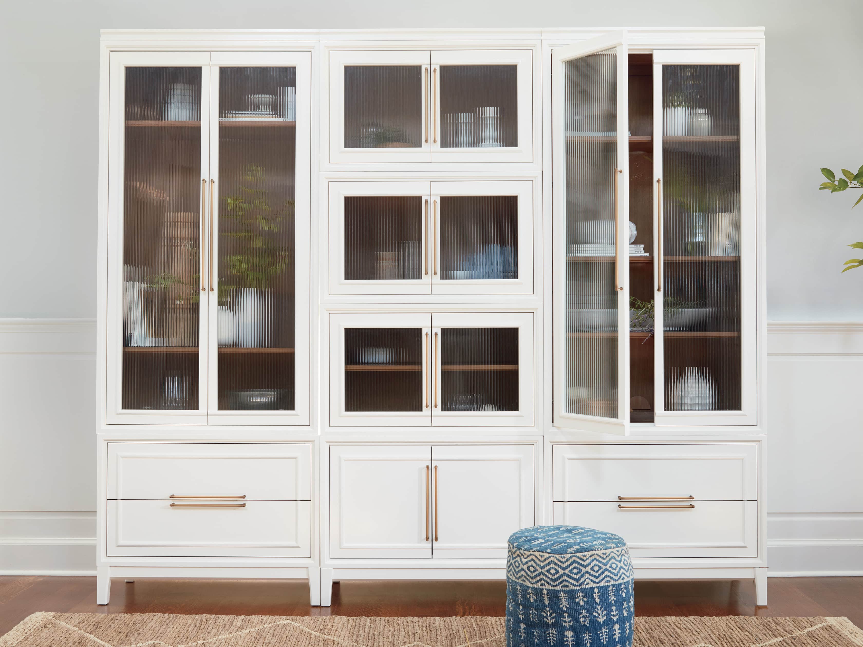 Rowan Modular Reeded Multi Cabinet Wall Unit Arhaus