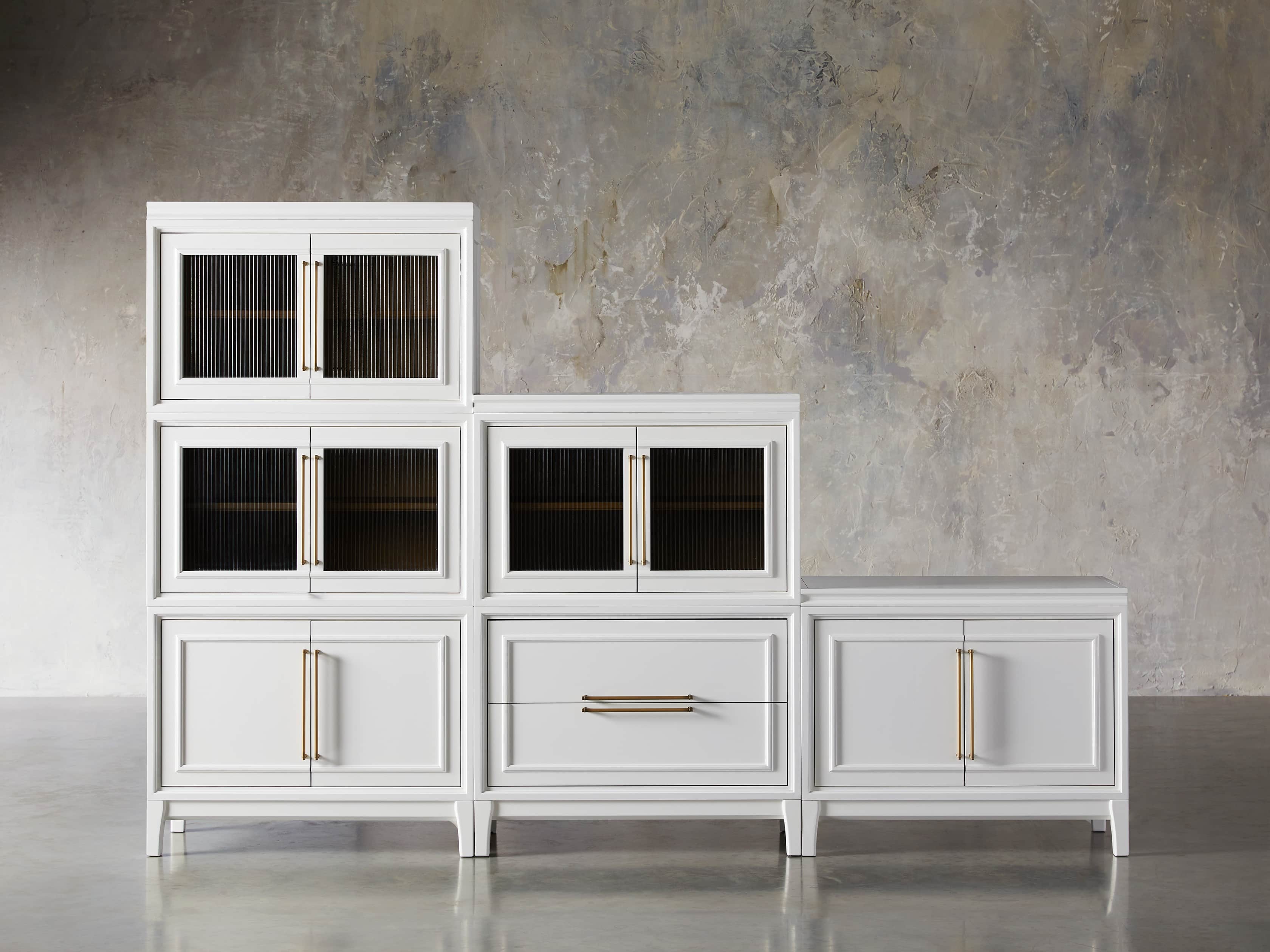 Rowan Modular 105" Descending Wall Unit in Cirrus, slide 2 of 12