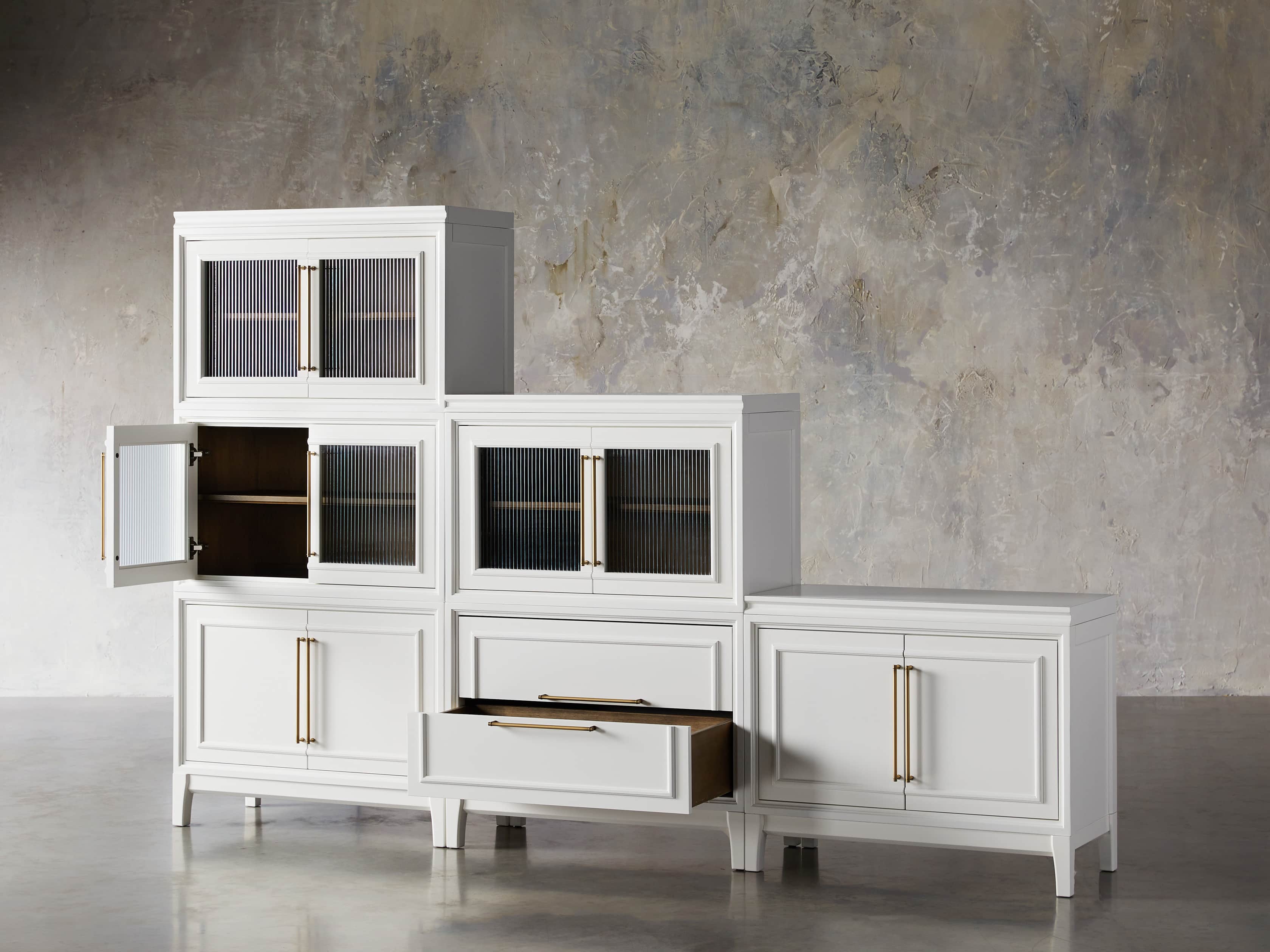 Rowan Modular 105" Descending Wall Unit in Cirrus, slide 4 of 12