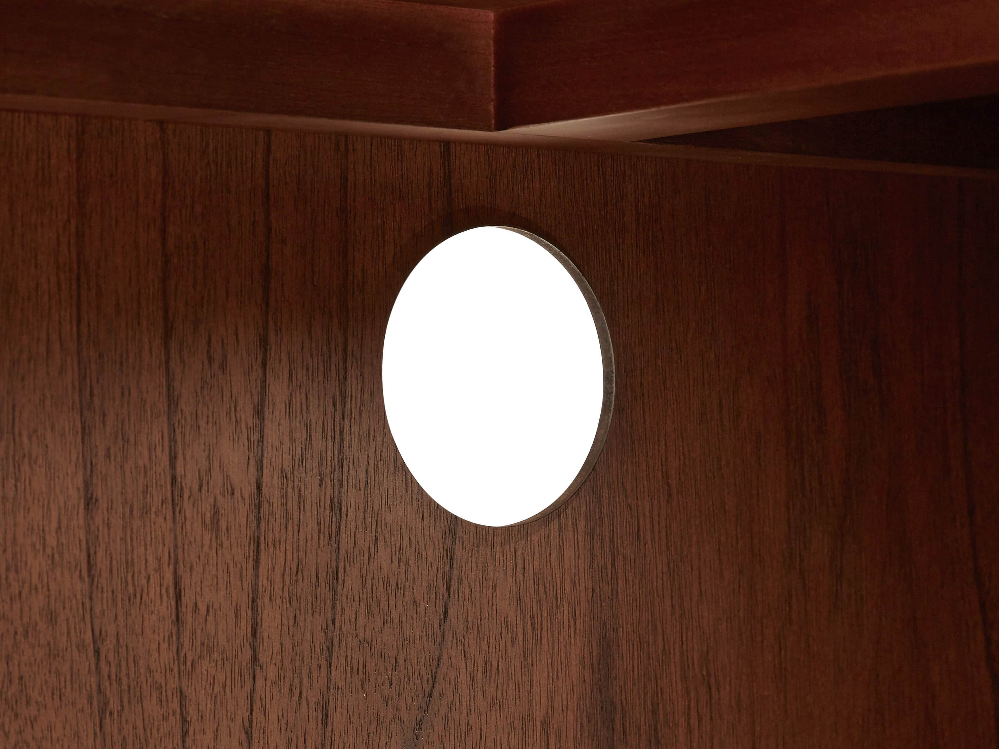 Spencer 48" Bookcase with Glass Doors In Spencer Black, slide 5 of 5