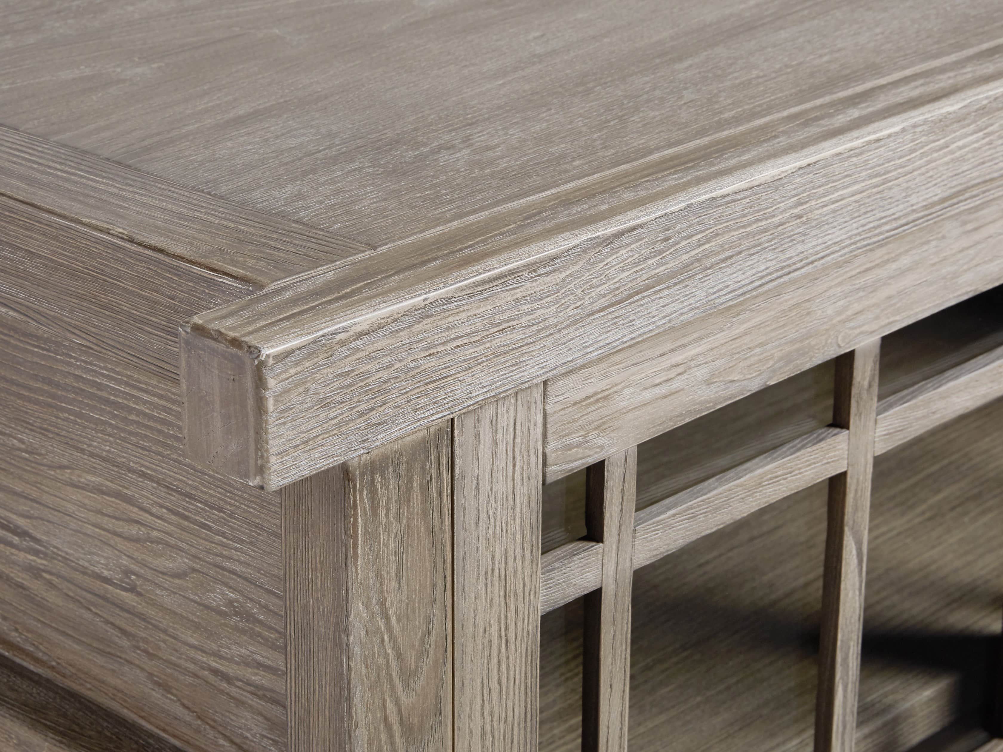 Spencer 48" Glass Cabinet in Stone on Ash, slide 5 of 8