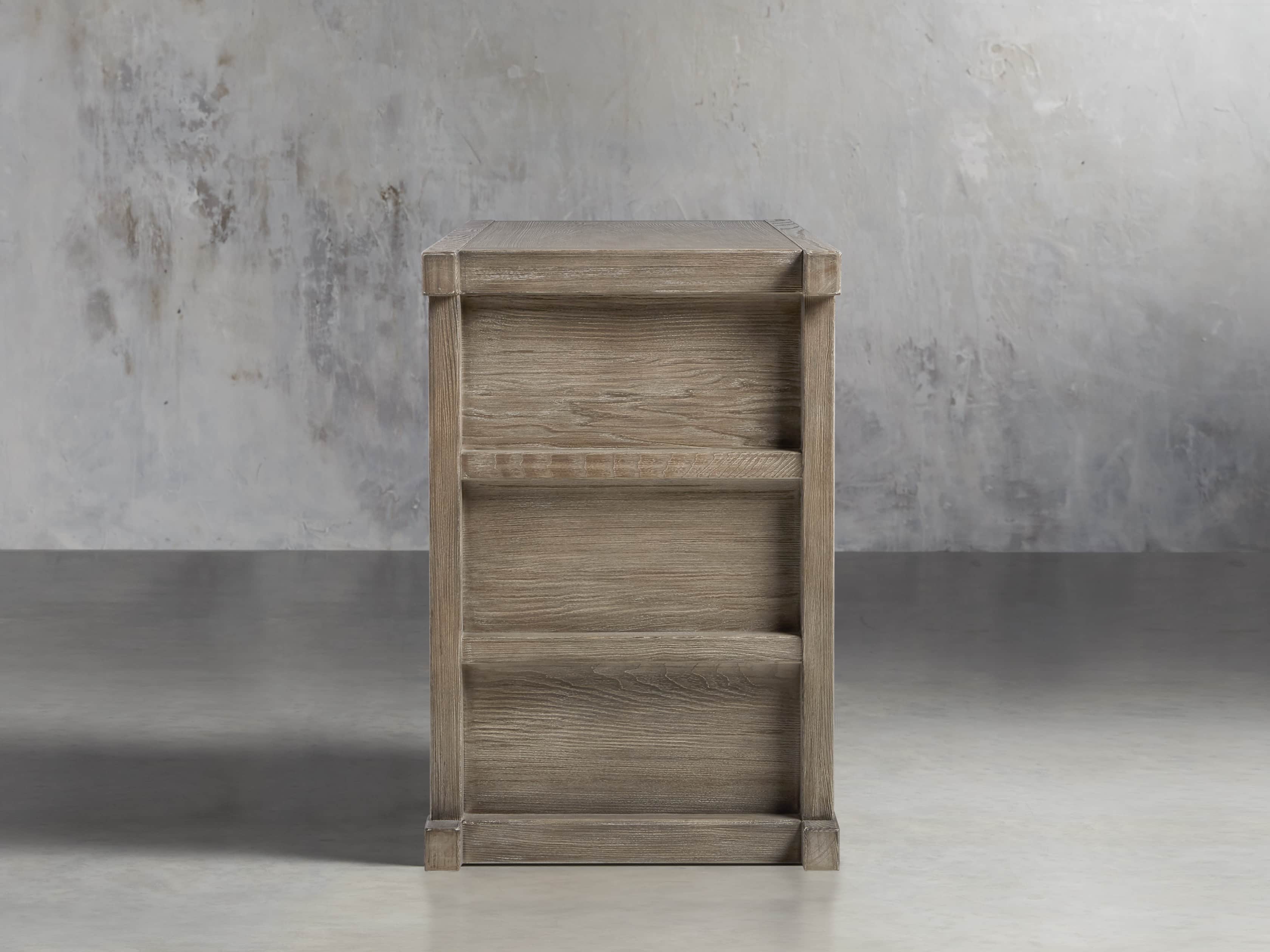 Spencer 48" Glass Cabinet in Stone on Ash, slide 4 of 8