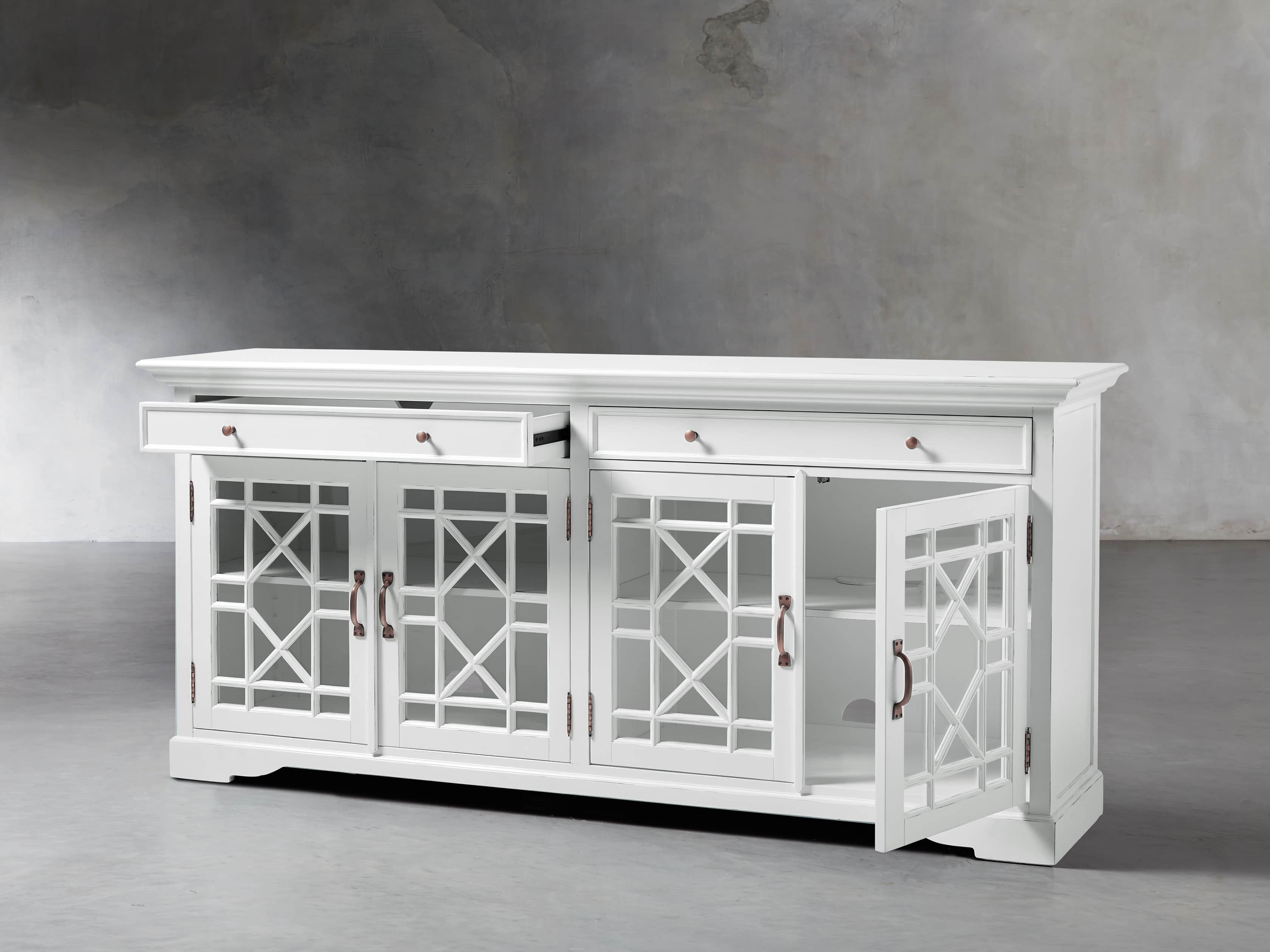 Taja Belle Media Cabinet in Nimbus, slide 3 of 7