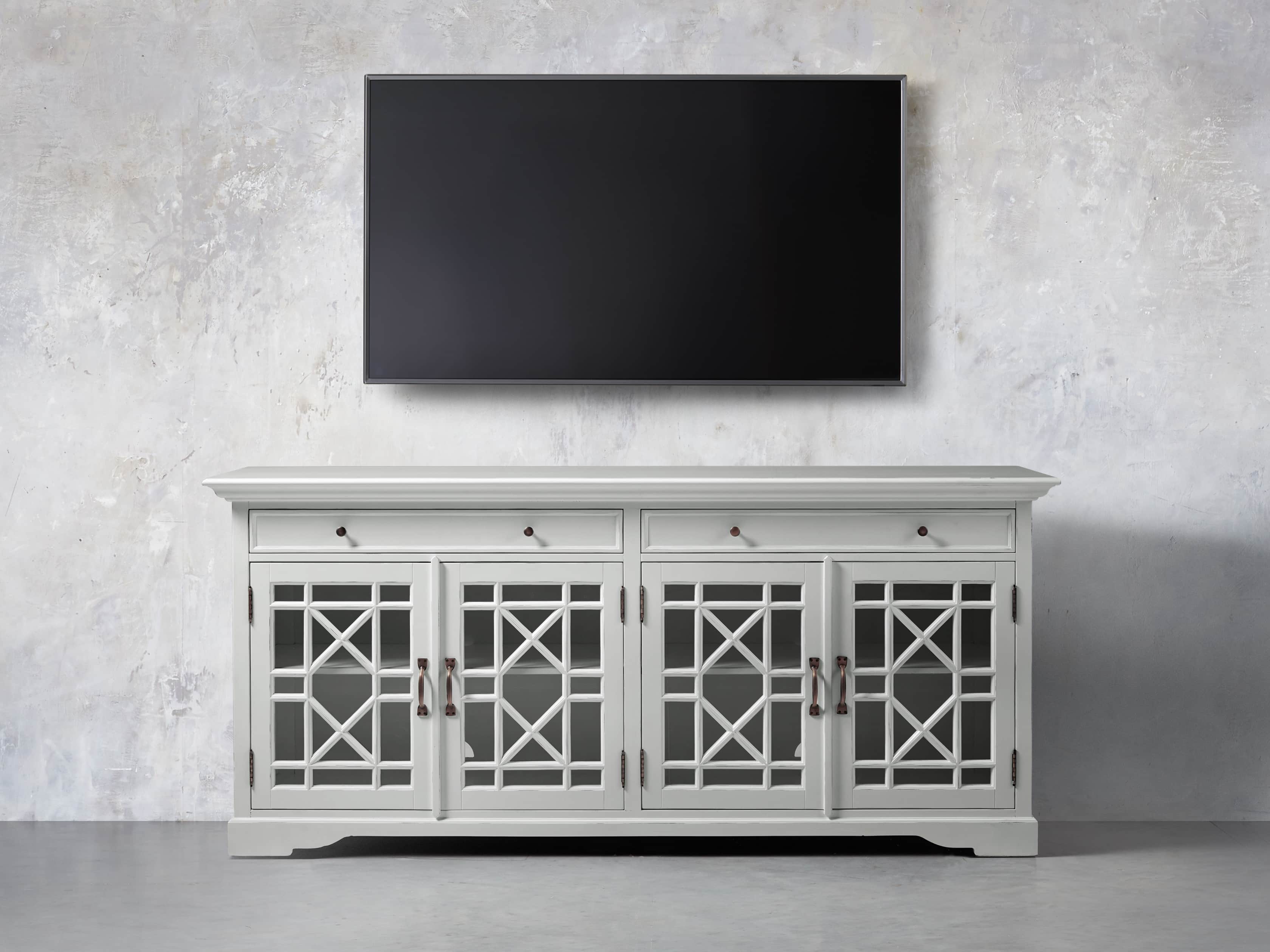 Taja Belle Media Cabinet in Nimbus, slide 5 of 7