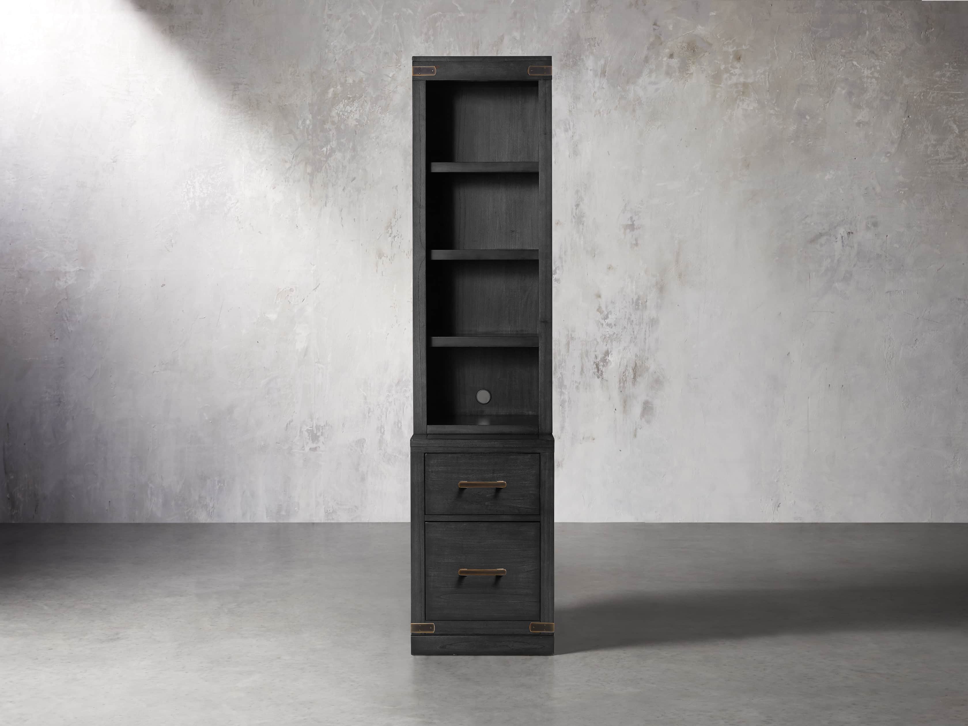 Tremont Modular 20” Bookcase in Dry Branch Black