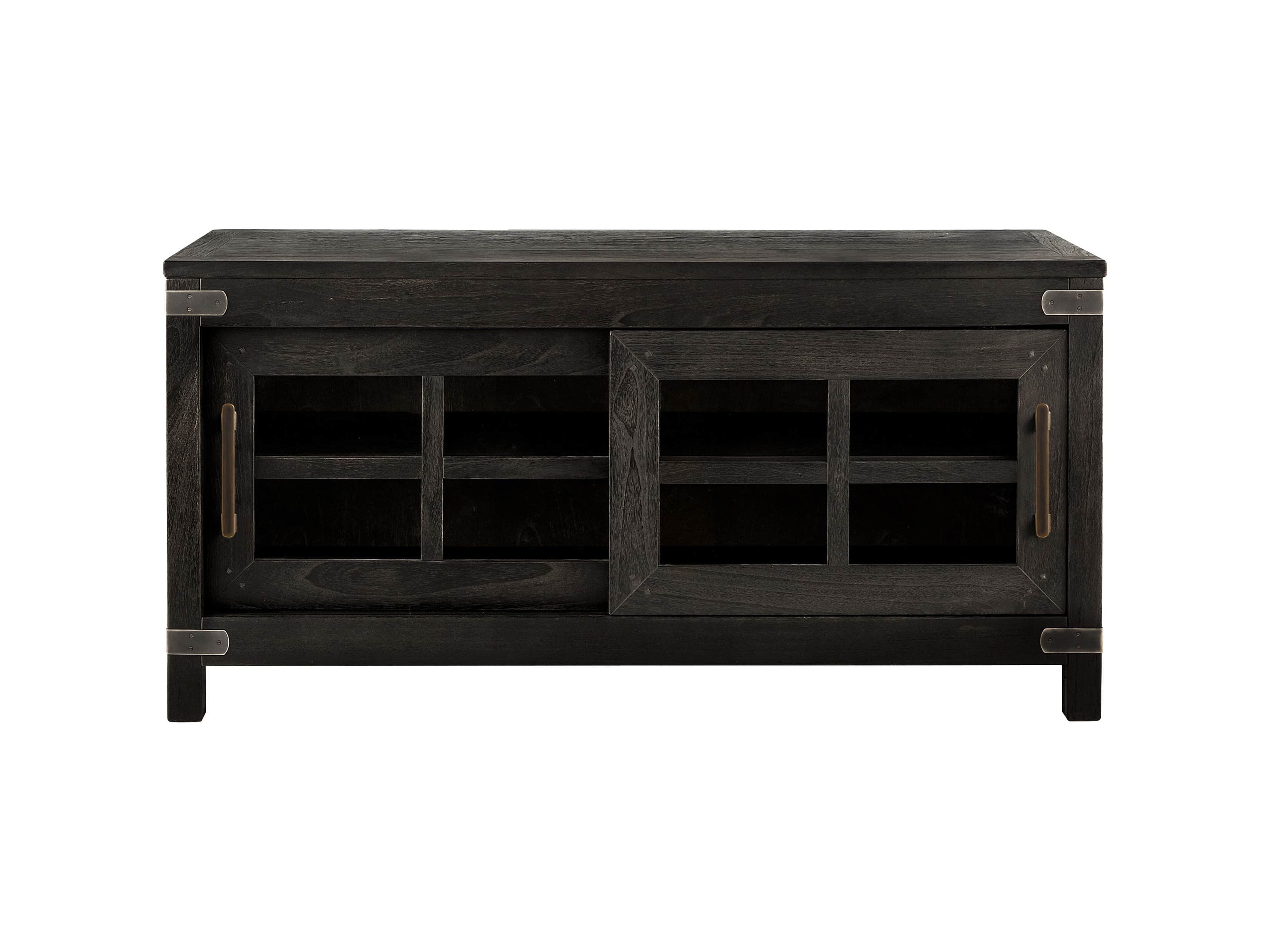 Tremont Small Media Console In Dry Branch Black