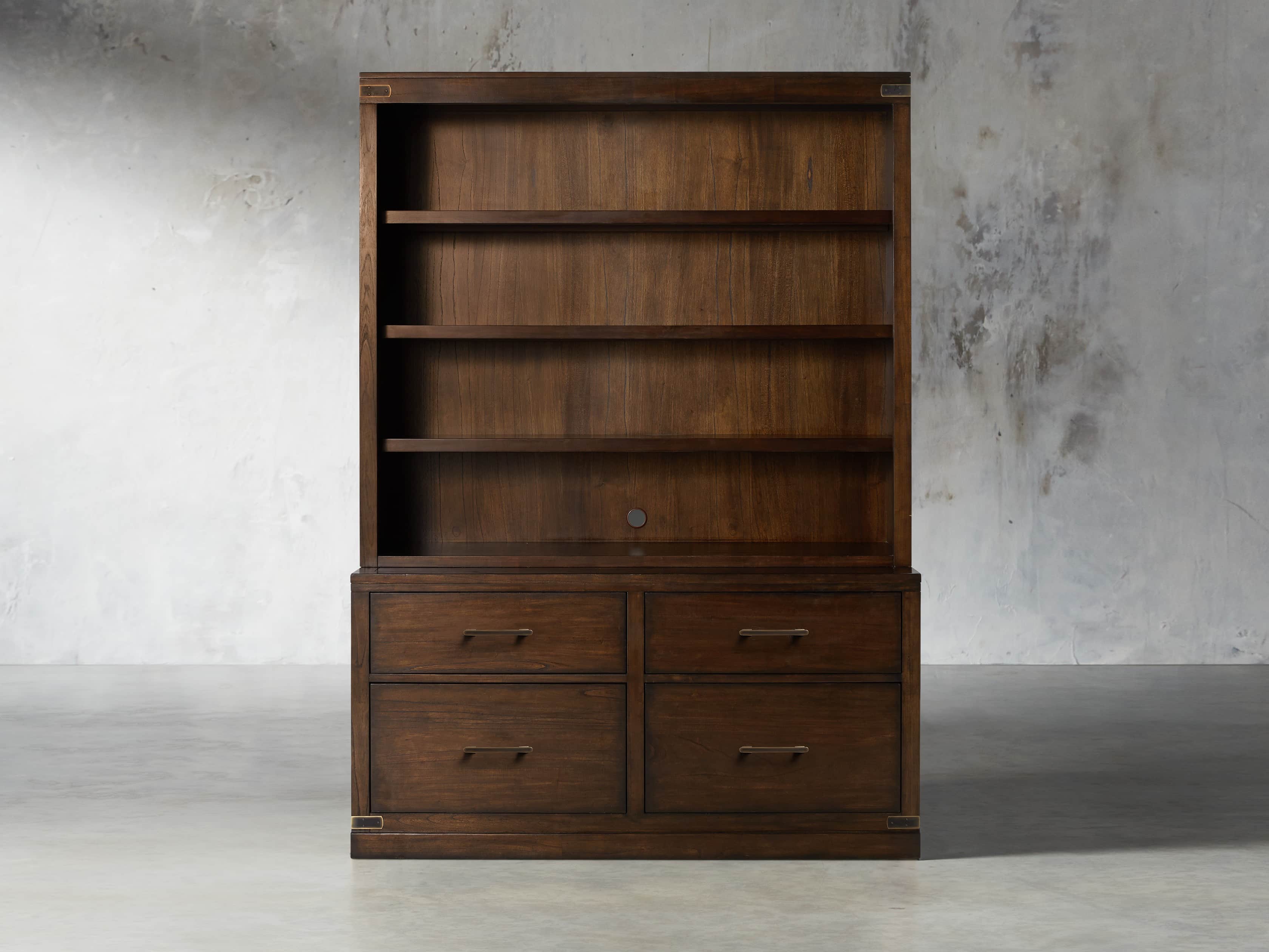 Tremont Modular Bookcase with File Base Arhaus