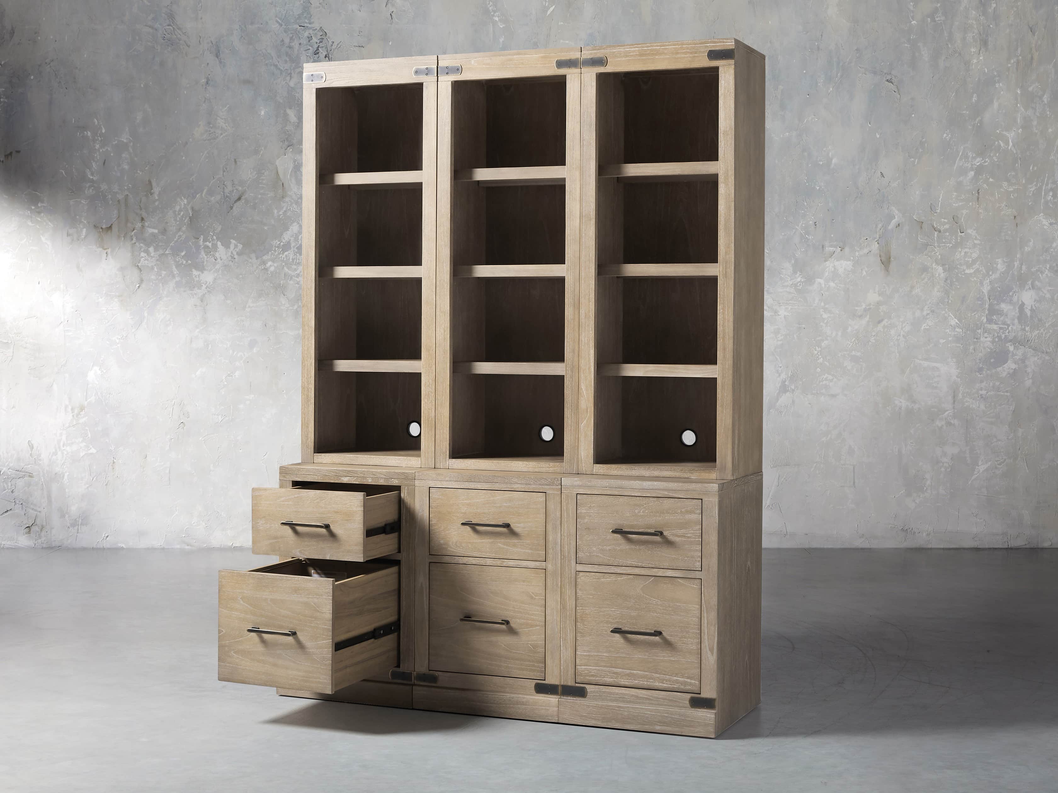 bookcases arhaus regularly