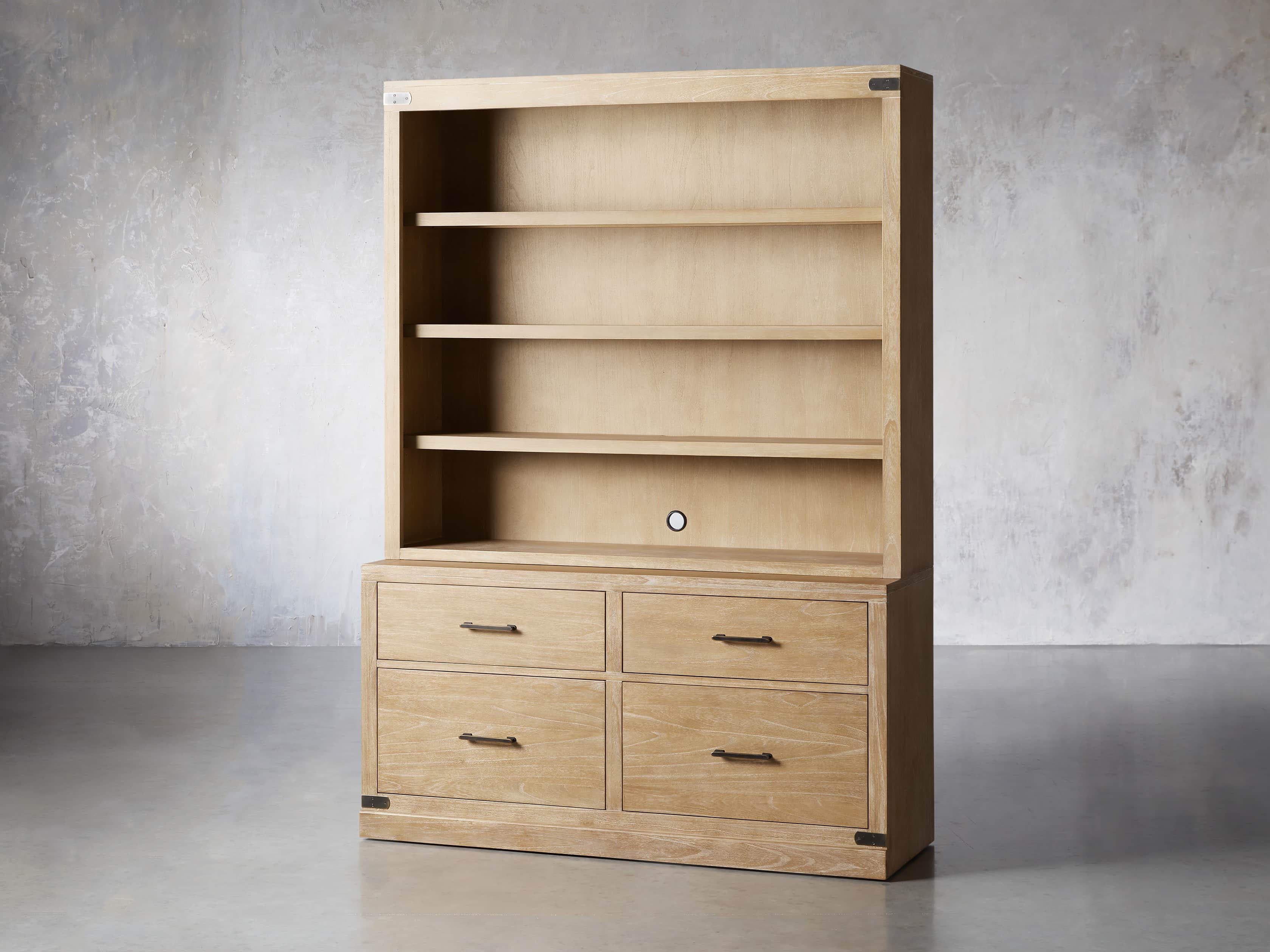 Tremont Modular Bookcase with File Base Arhaus