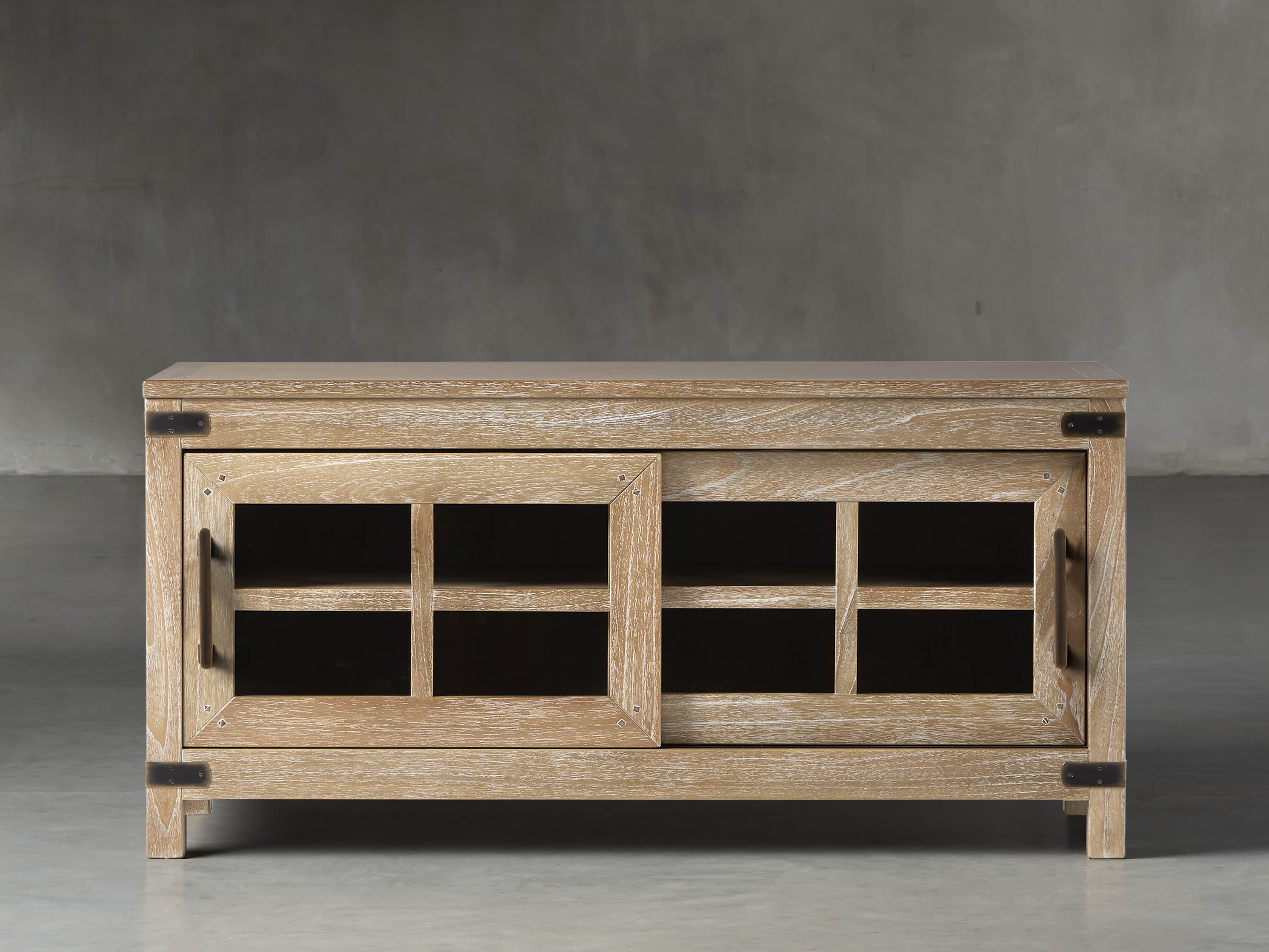 Tremont Small Media Console In Dry Branch Natural