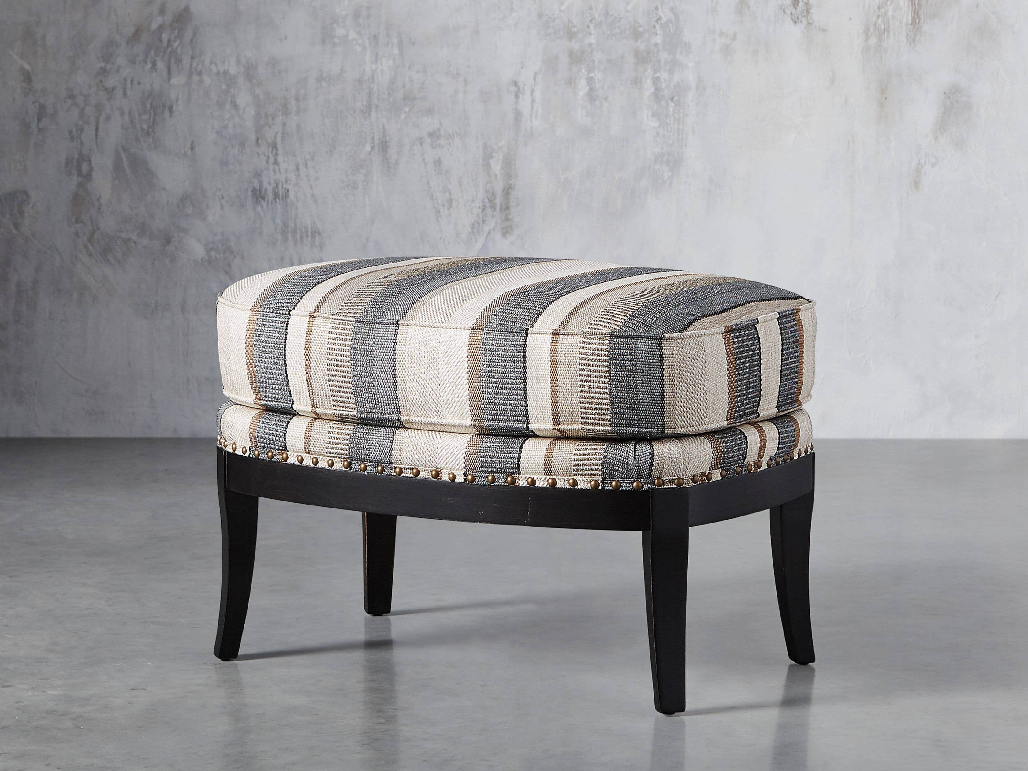 Portsmouth Upholstered 29" Ottoman in Amarillo Graphite, slide 2 of 7