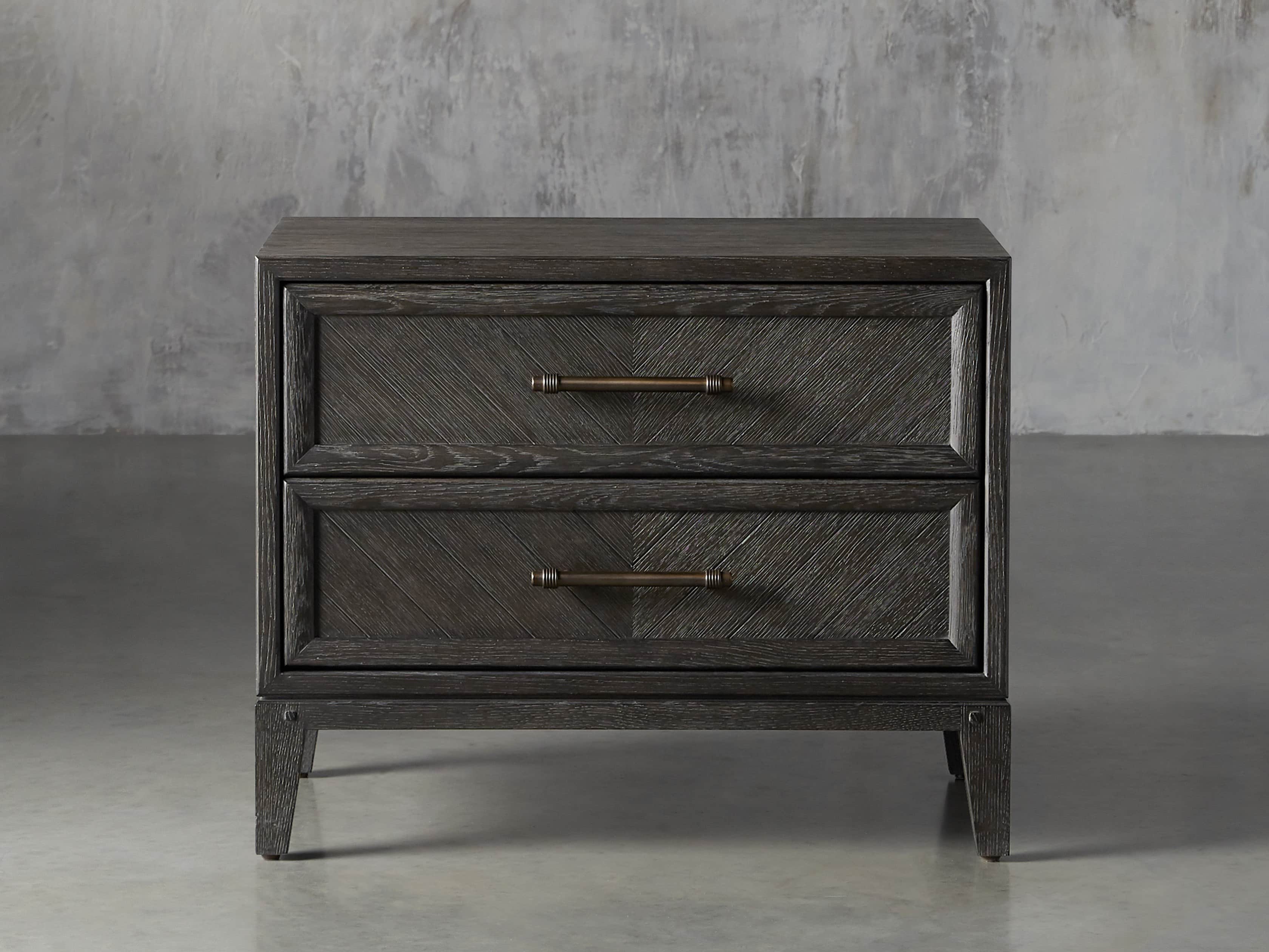Aventine Two Drawer Nightstand, slide 2 of 10