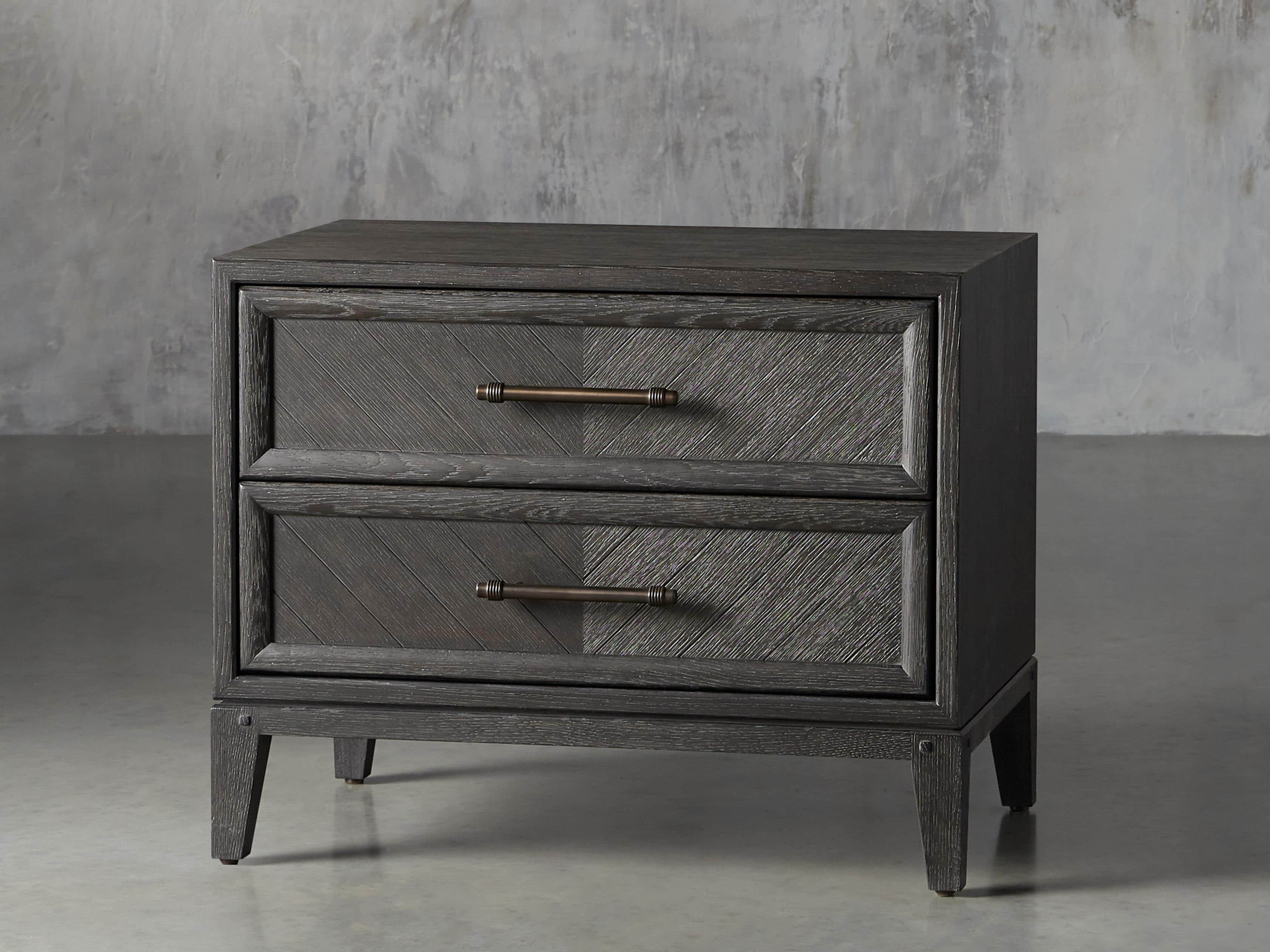 Aventine Two Drawer Nightstand, slide 3 of 10
