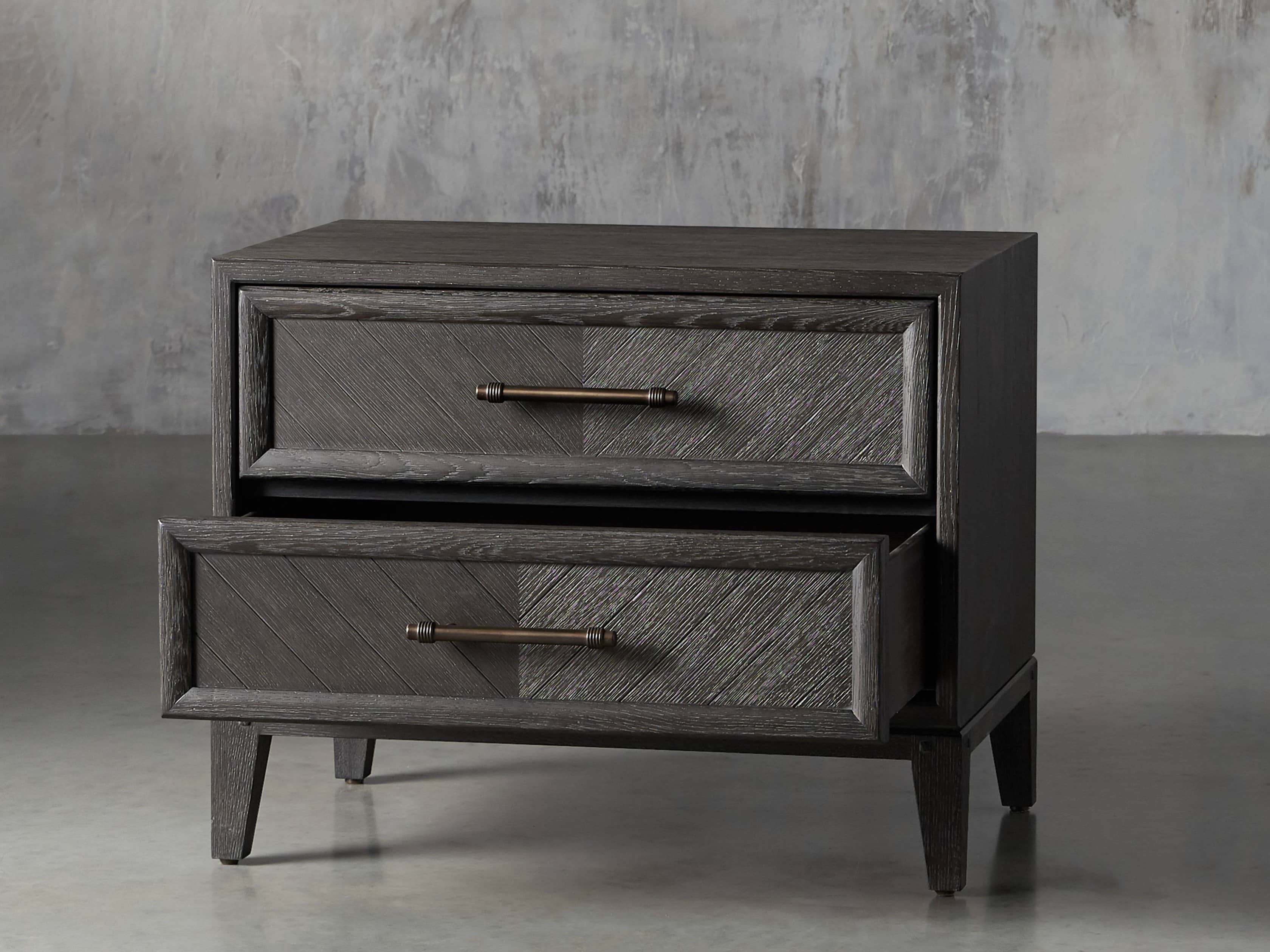 Aventine Two Drawer Nightstand, slide 4 of 10