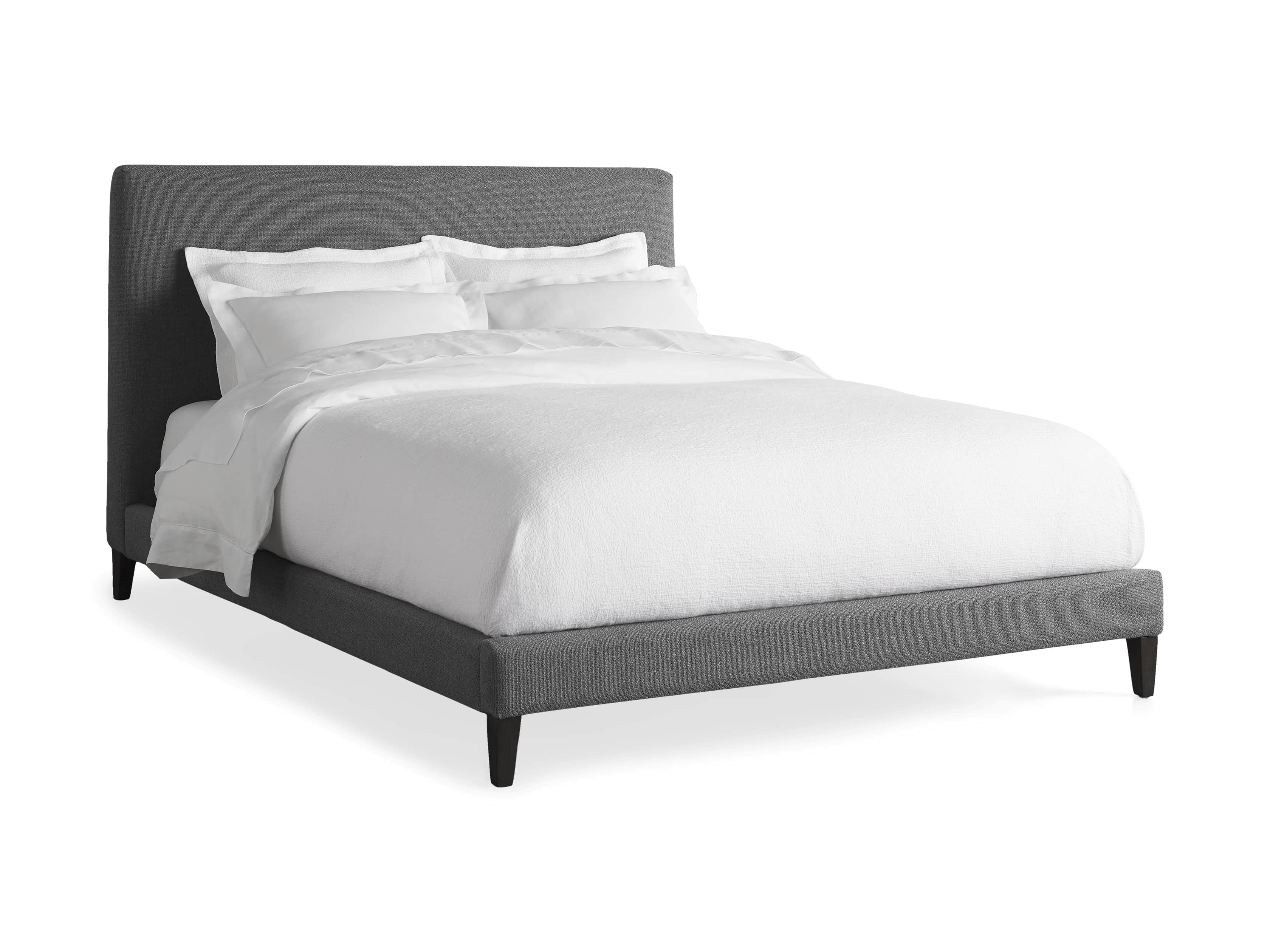 Beck King Bed in Moto Flannel and Shadow, slide 5 of 7