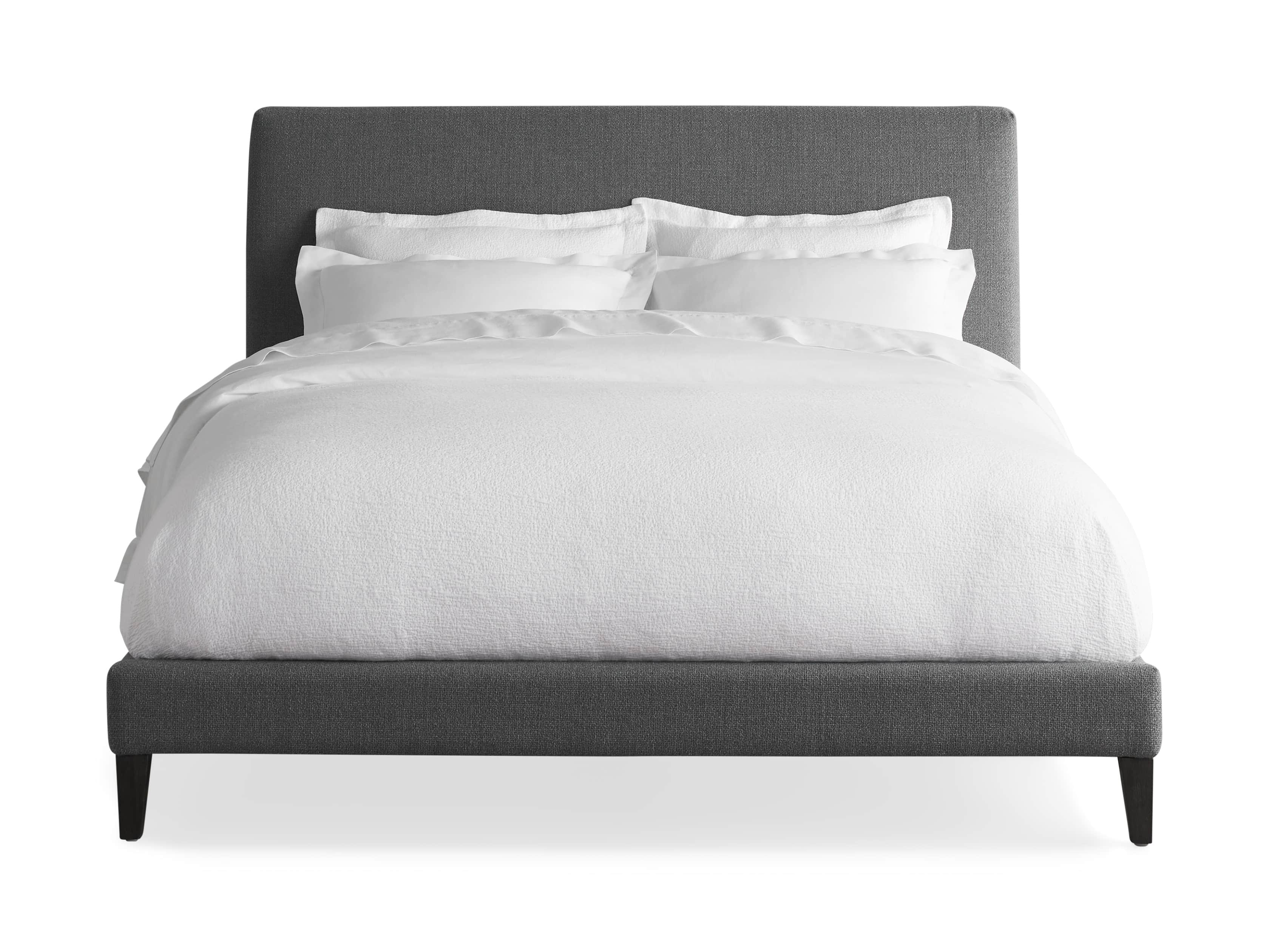 Beck King Bed in Moto Flannel and Shadow, slide 6 of 7