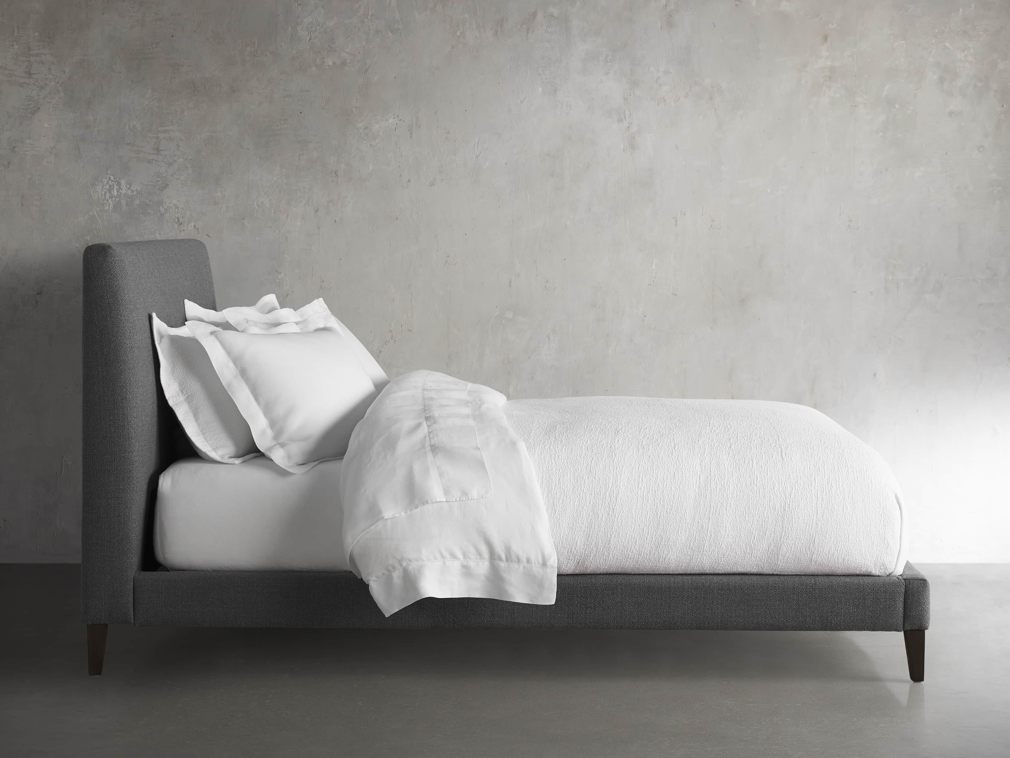 Beck King Bed in Moto Flannel and Shadow, slide 3 of 7