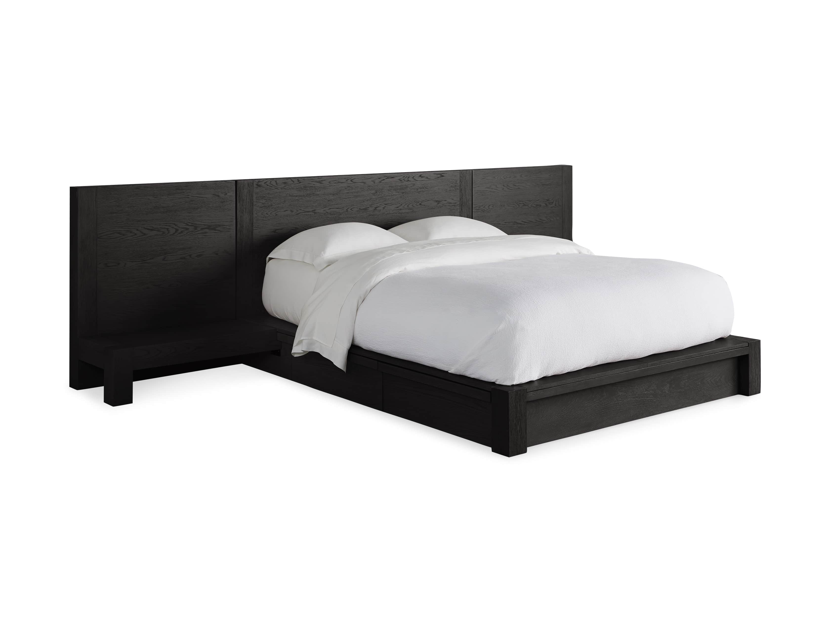 Bodhi 140" Extended Queen Storage Bed in Ebony, slide 6 of 6