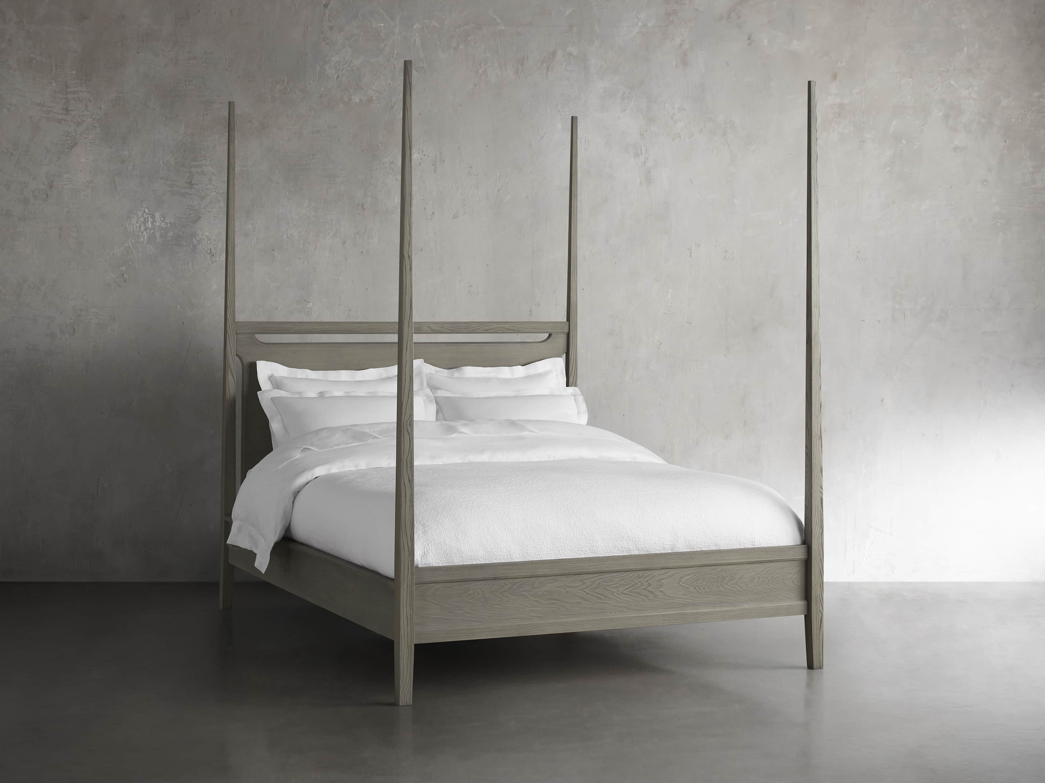 Brock King 4 Poster Bed in Boulder Grey, slide 1 of 7