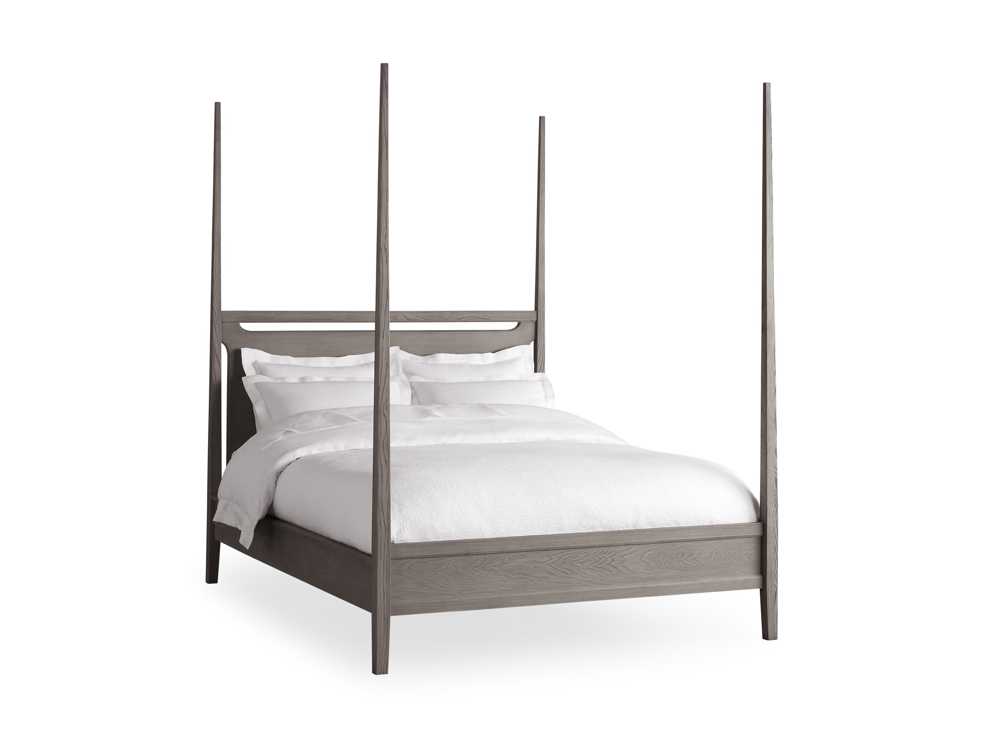 Brock Poster Bed in Boulder Grey