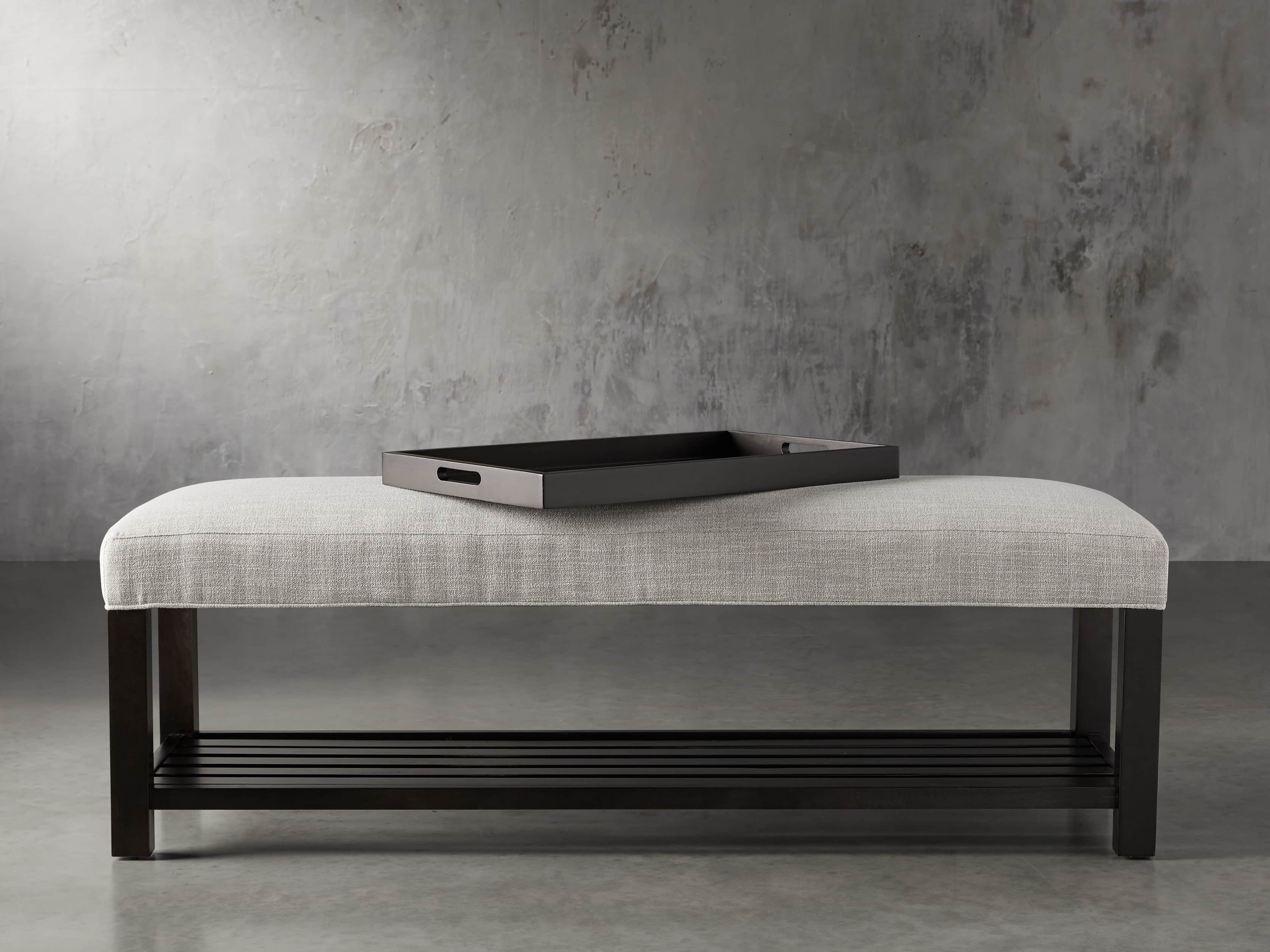 Chambers Upholstered 60" Non-Tufted Bench, slide 2 of 9