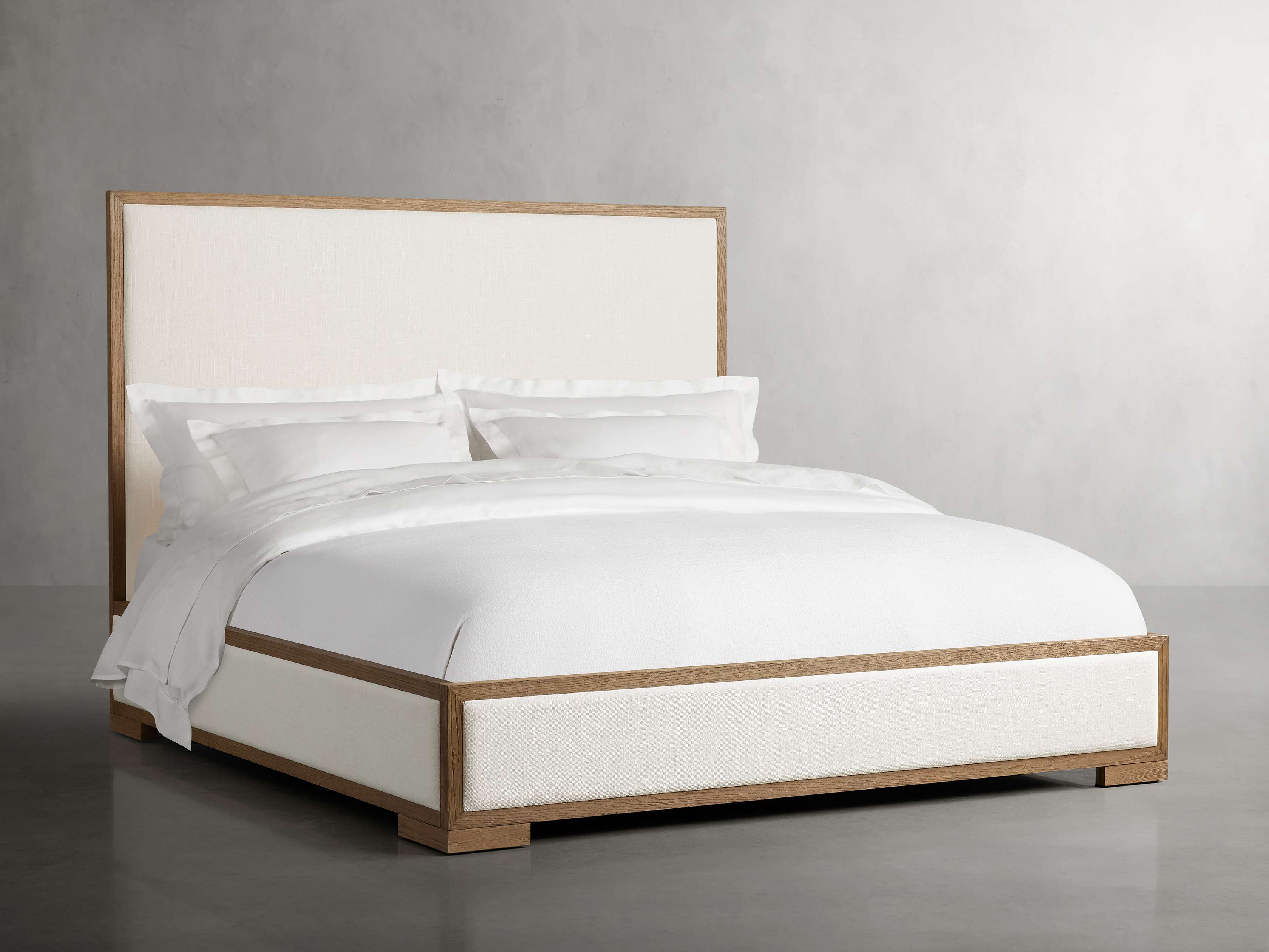 Amazon.com - DG Casa Bardy Upholstered Panel Bed Frame