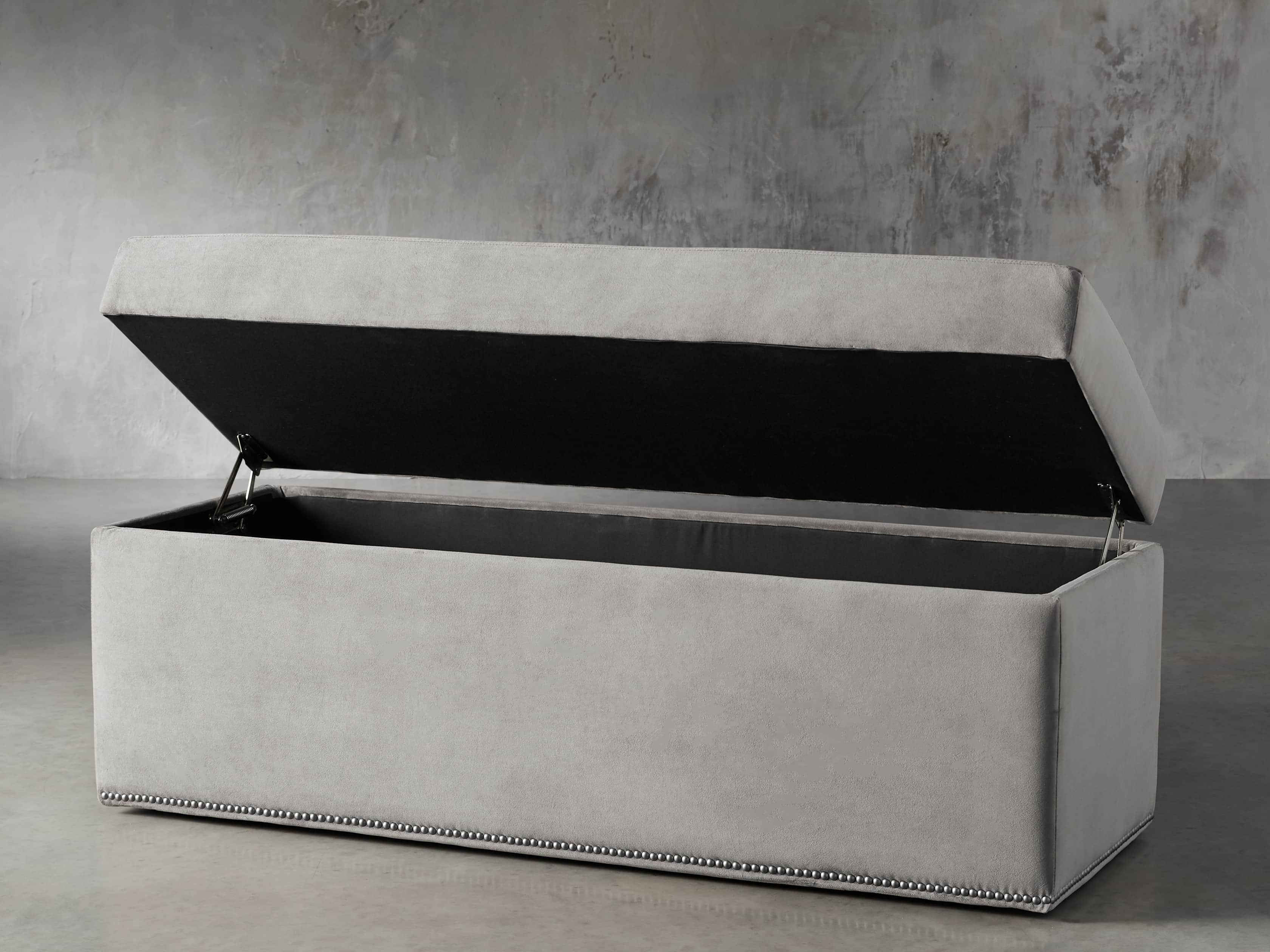 Devereaux Upholstered 55" Tufted Storage Bench, slide 3 of 8