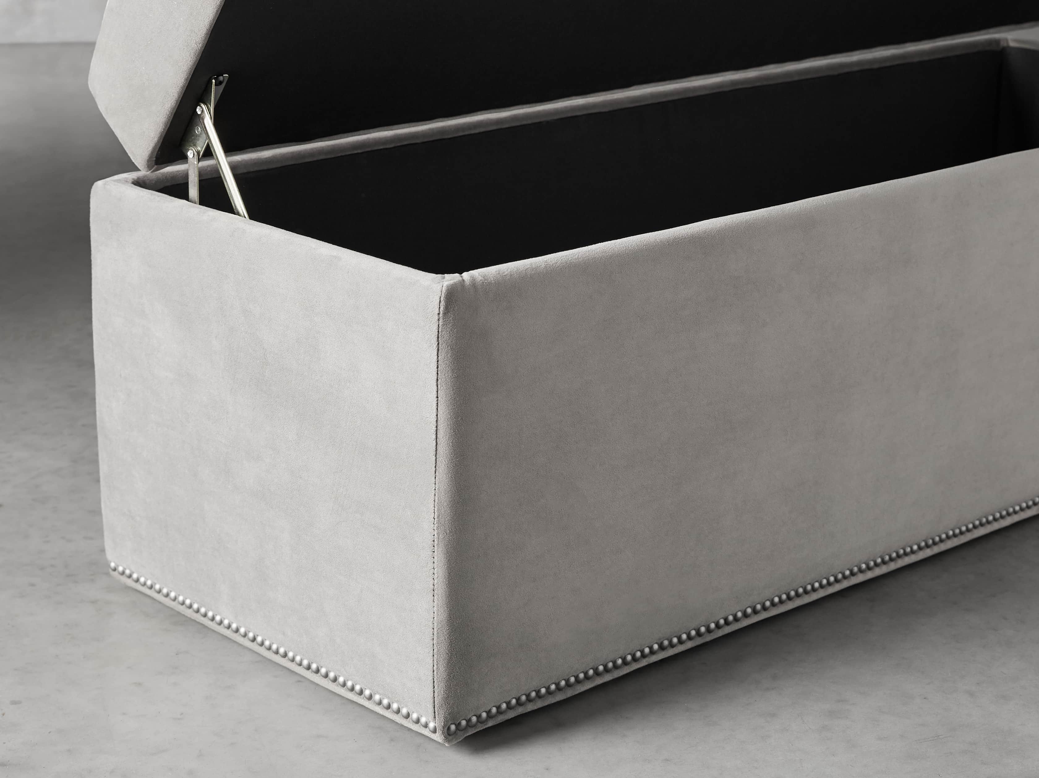 Devereaux Upholstered 55" Tufted Storage Bench, slide 5 of 8