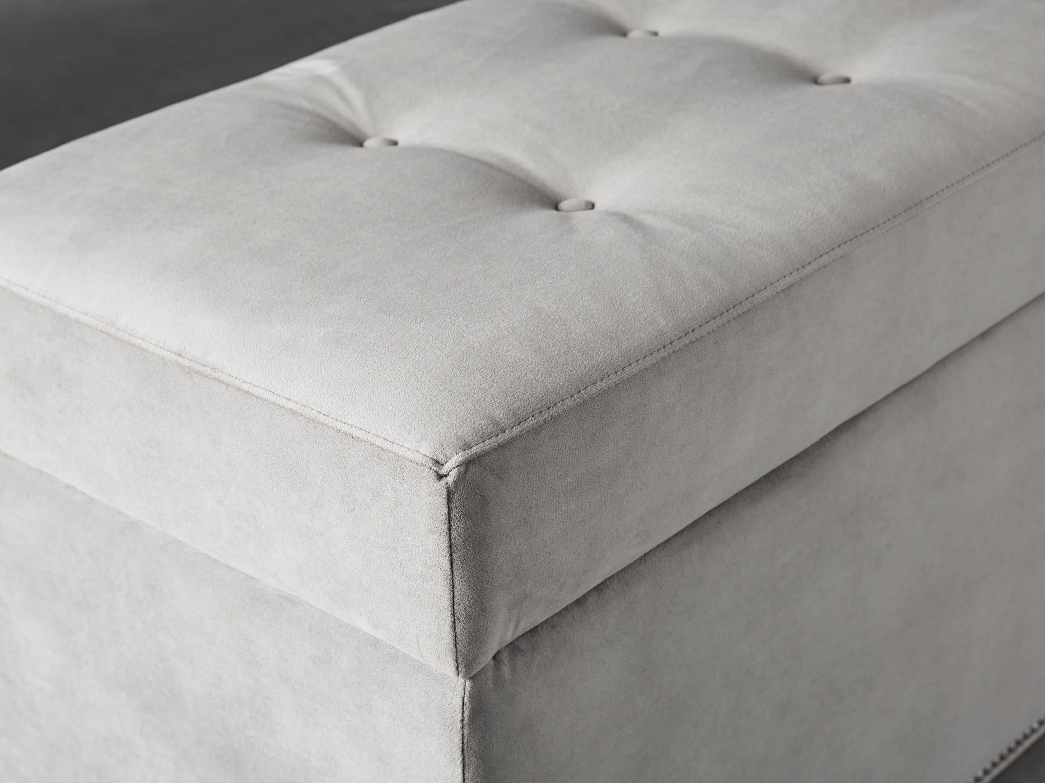 Devereaux Upholstered 55" Tufted Storage Bench, slide 6 of 8
