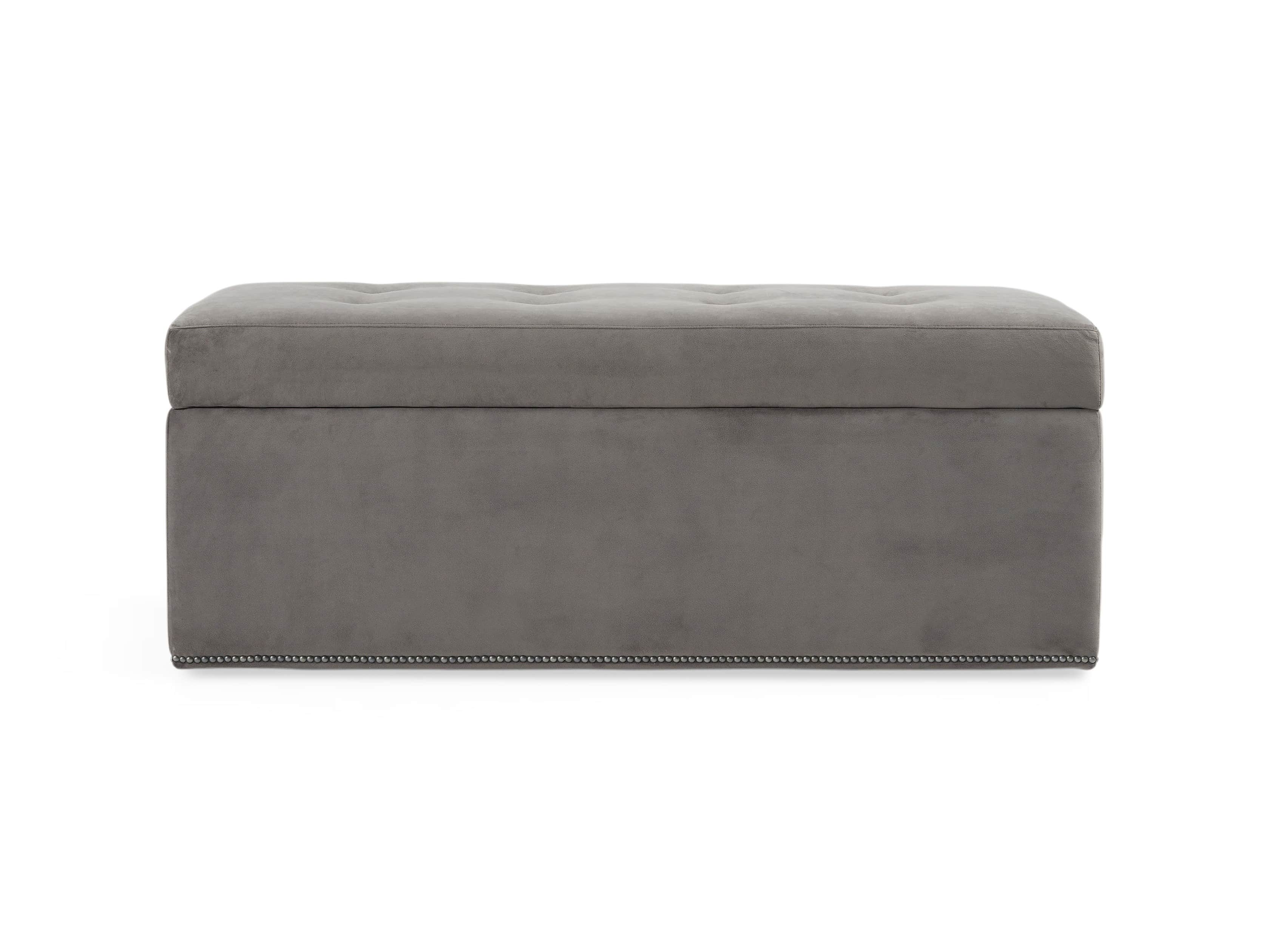 Devereaux Upholstered 55" Tufted Storage Bench, slide 7 of 8