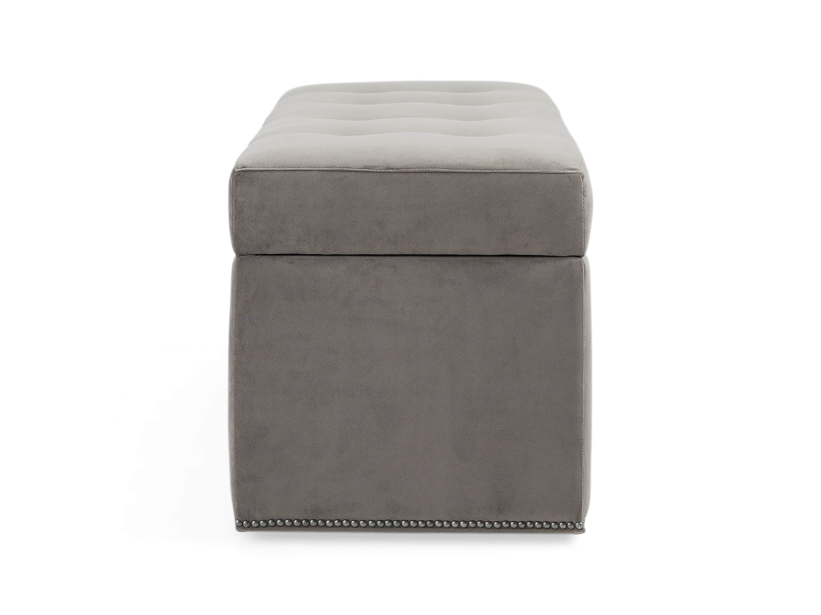 Devereaux Upholstered 55" Tufted Storage Bench, slide 8 of 8