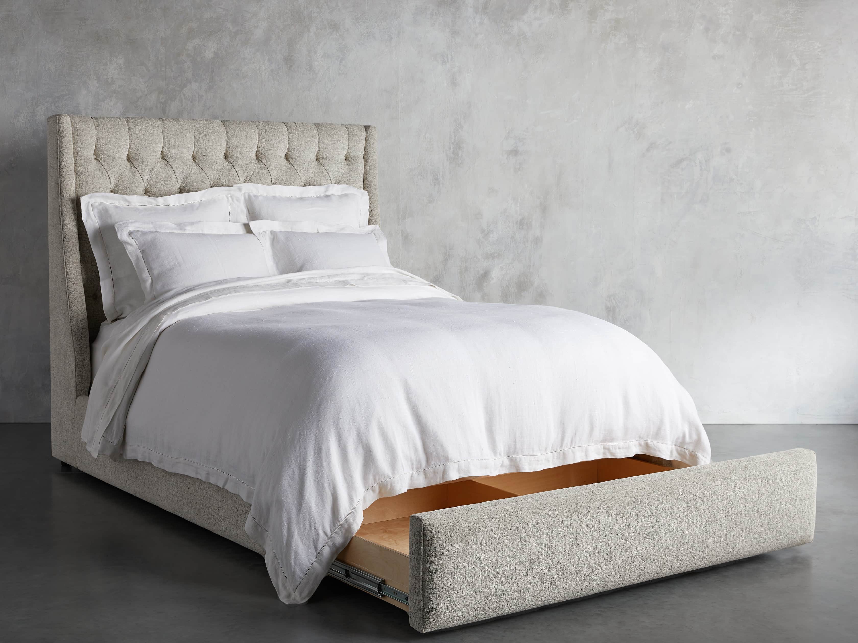 Devereaux 63" Upholstered Tufted Queen Storage Bed, slide 3 of 11