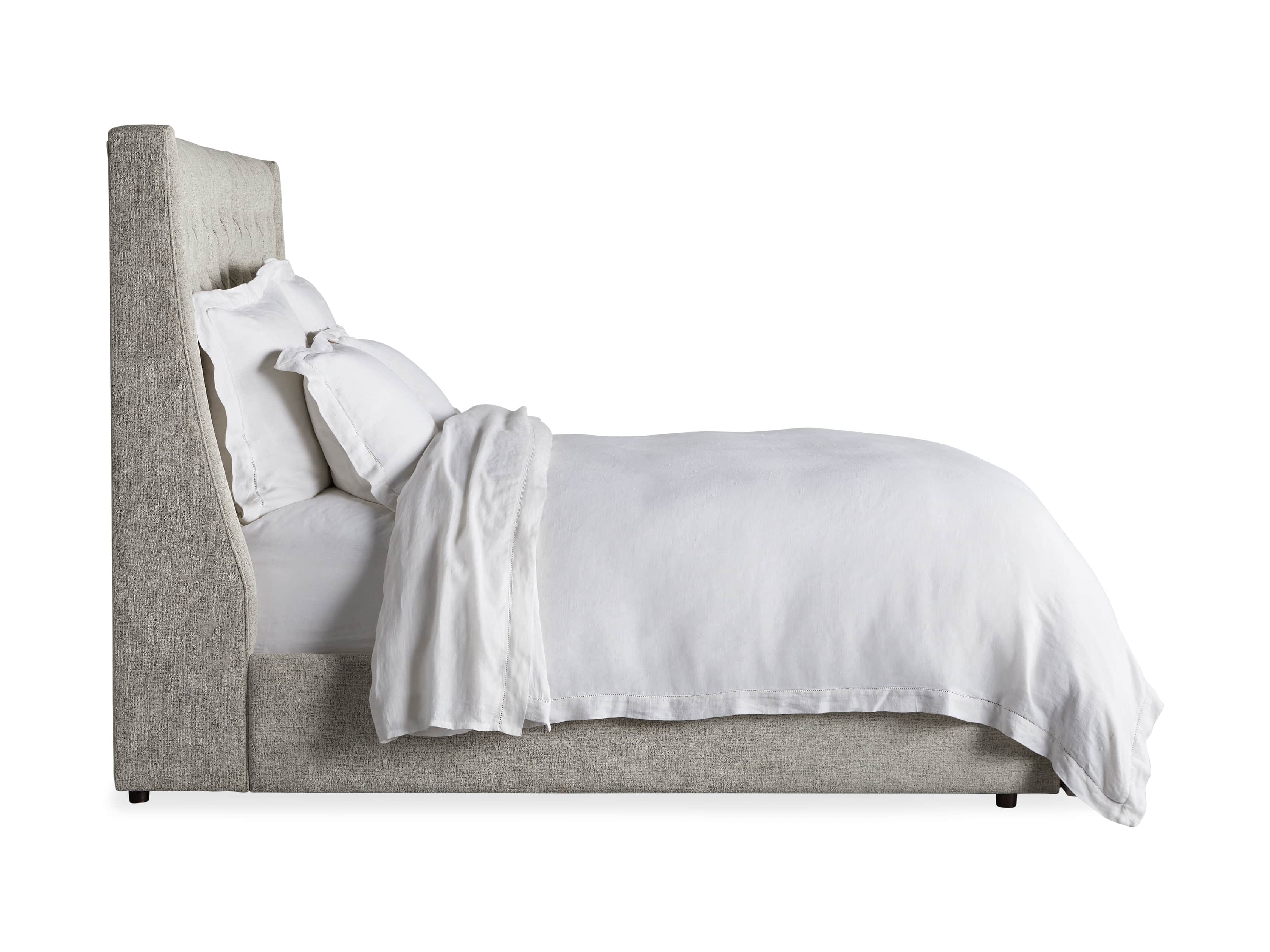 Devereaux Queen 63" Upholstered Tufted Storage Bed in Plush Linen, slide 11 of 11